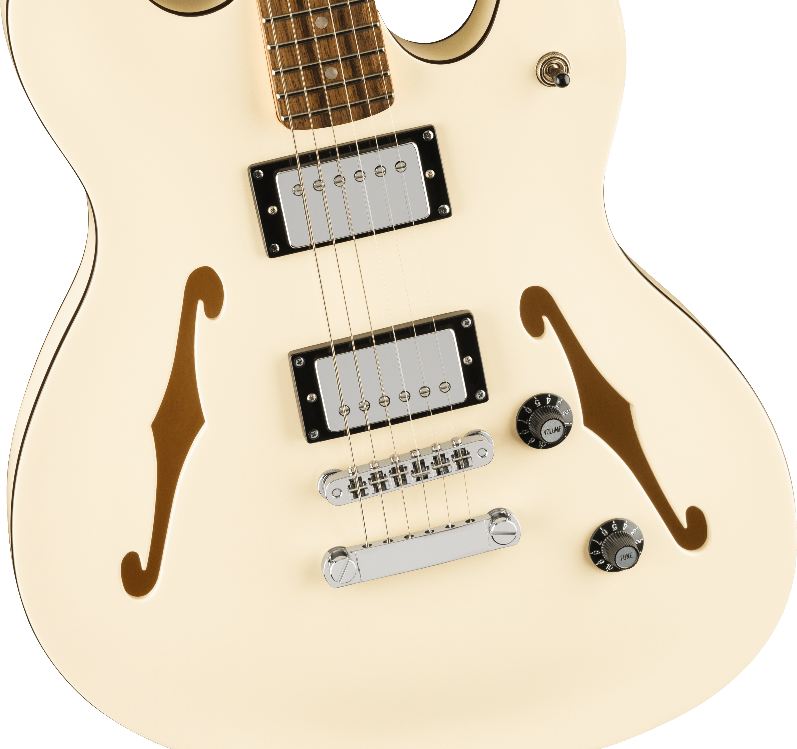 Squier® Affinity Series® Starcaster® Deluxe, Laurel Fingerboard, Olympic White