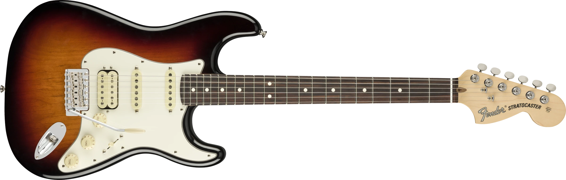 Fender® American Performer Stratocaster® HSS, Rosewood Fingerboard, 3-Color Sunburst