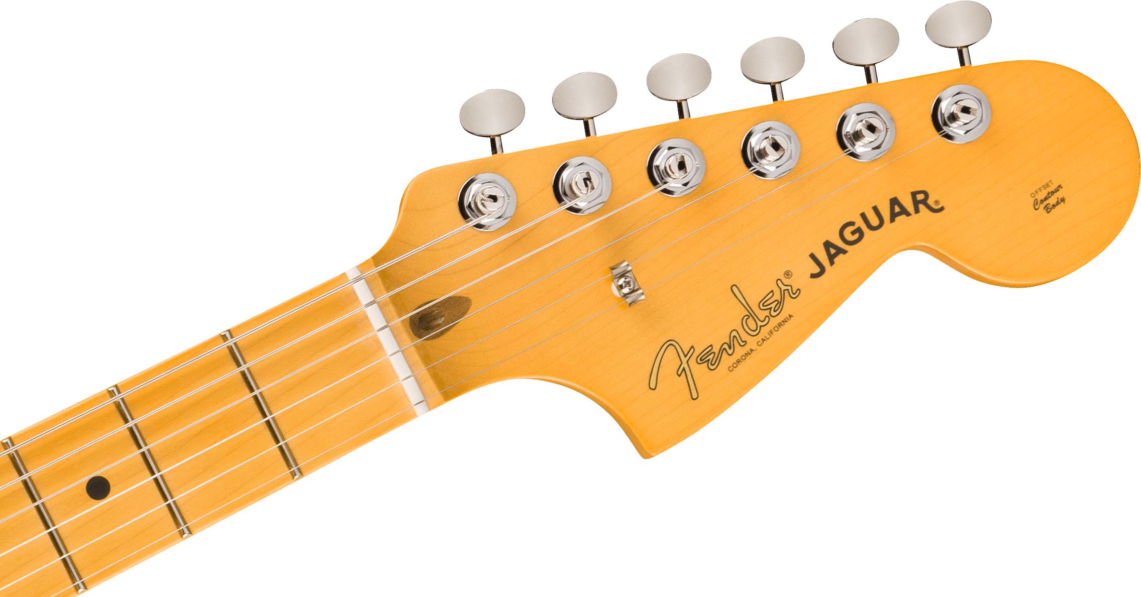 Fender® American Professional Classic Jaguar®, Maple Fingerboard, Faded Lake Placid Blue