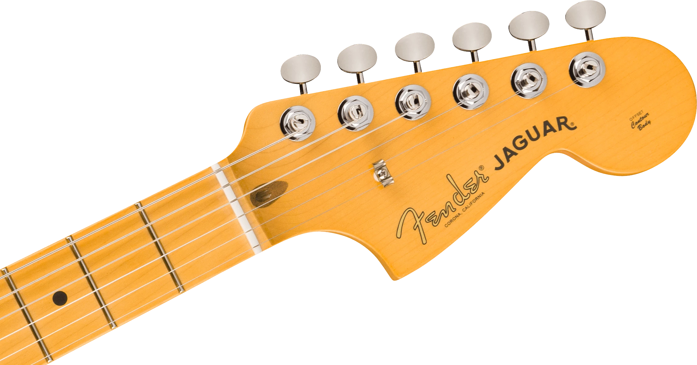 Fender® American Professional Classic Jaguar®, Maple Fingerboard, Faded Lake Placid Blue