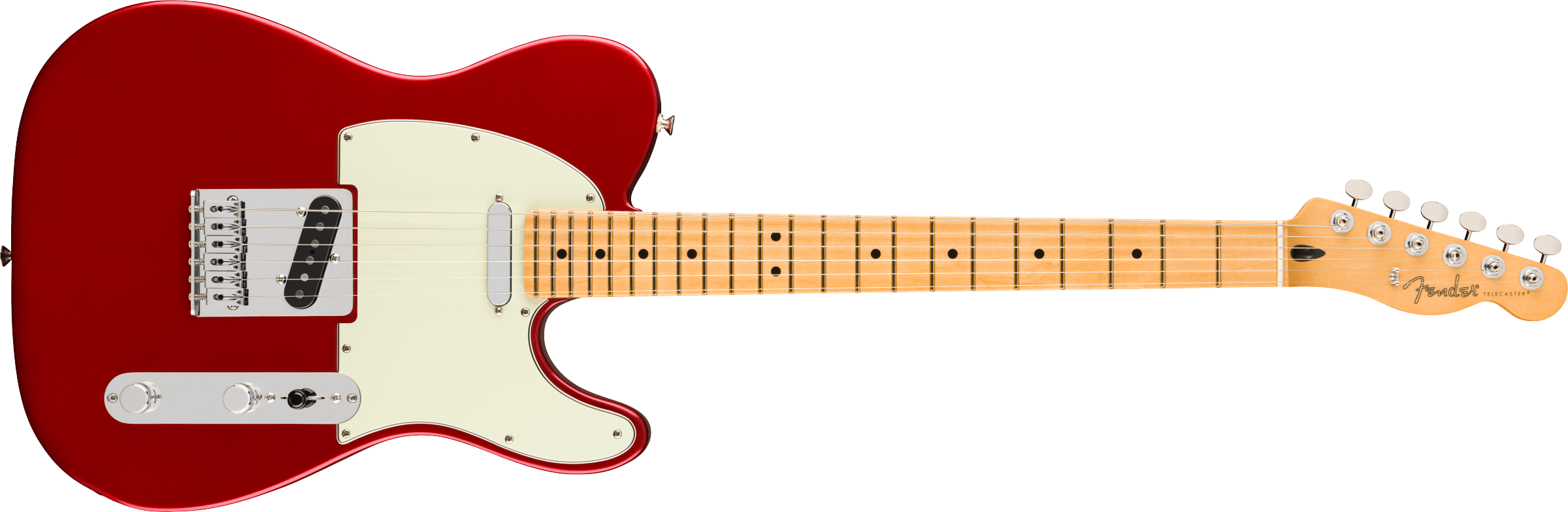 Fender® 75th Anniversary Player II Telecaster®, Maple Fingerboard, Candy Apple Red