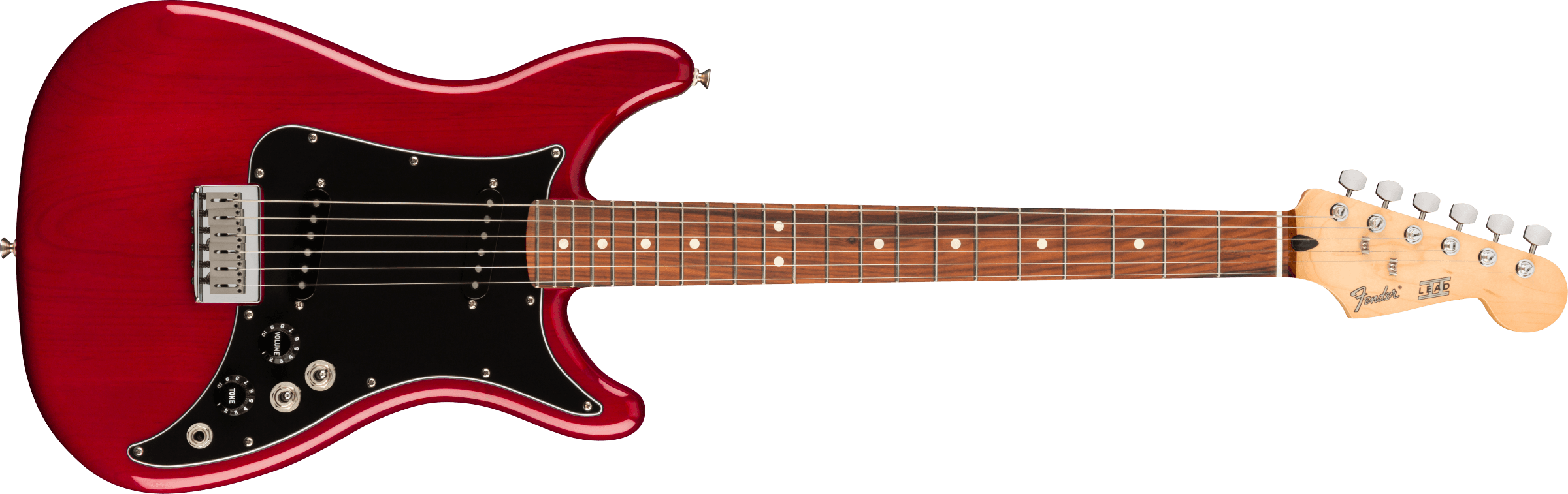 Fender® Player Lead II, Pau Ferro Fingerboard, Crimson Red Transparent