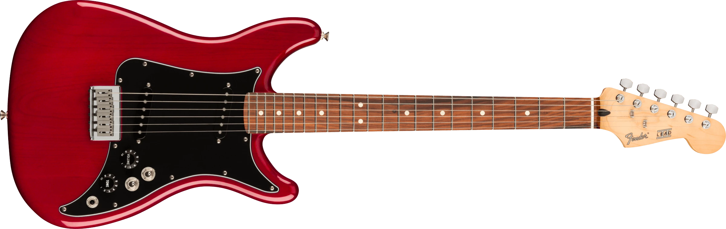 Fender® Player Lead II, Pau Ferro Fingerboard, Crimson Red Transparent