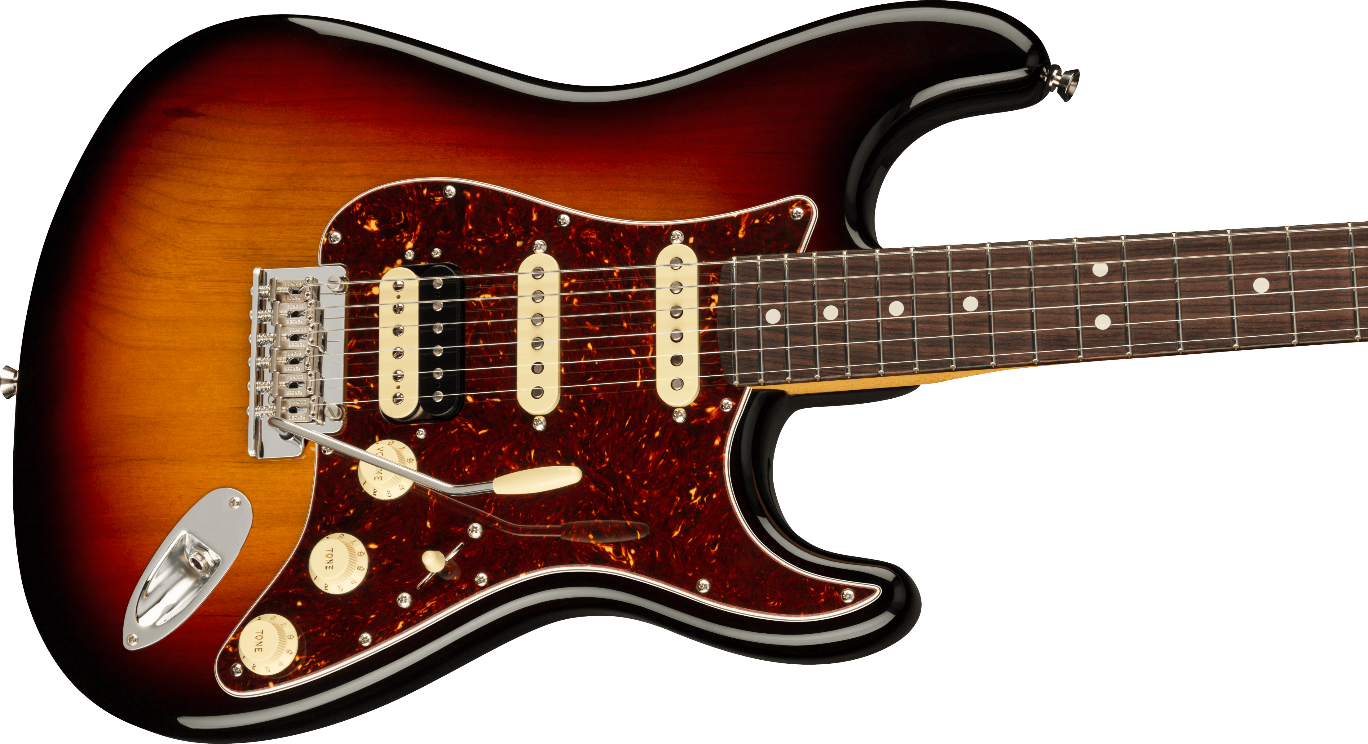 Fender® American Professional II Stratocaster® HSS, Rosewood Fingerboard, 3-Color Sunburst