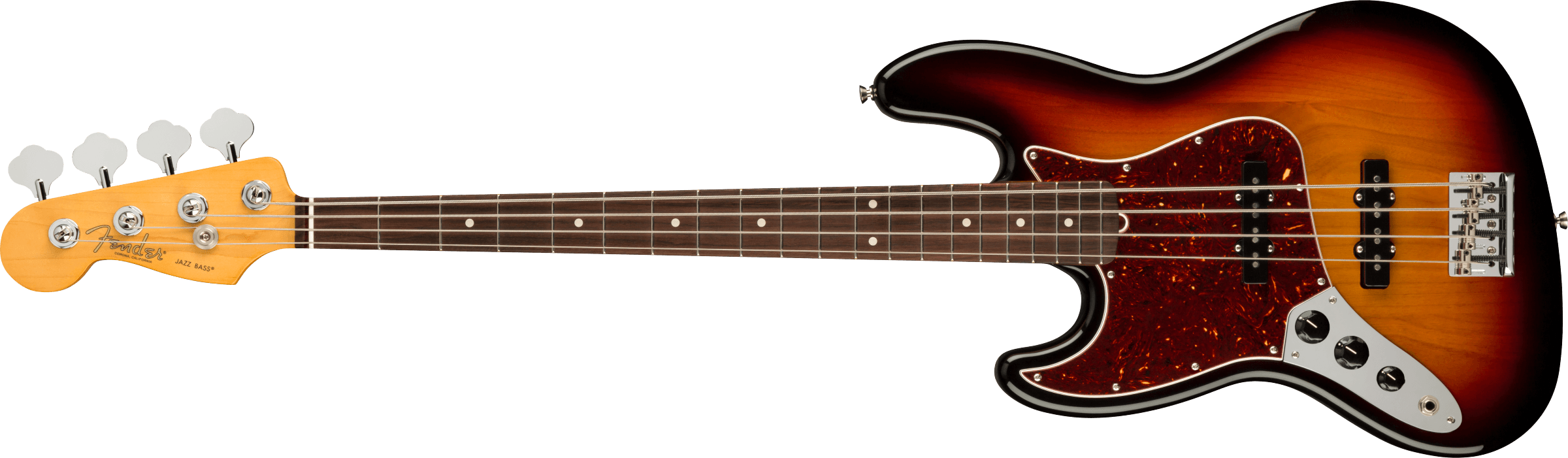 Fender® American Professional II Jazz Bass® Left-Hand, Rosewood Fingerboard, 3-Color Sunburst