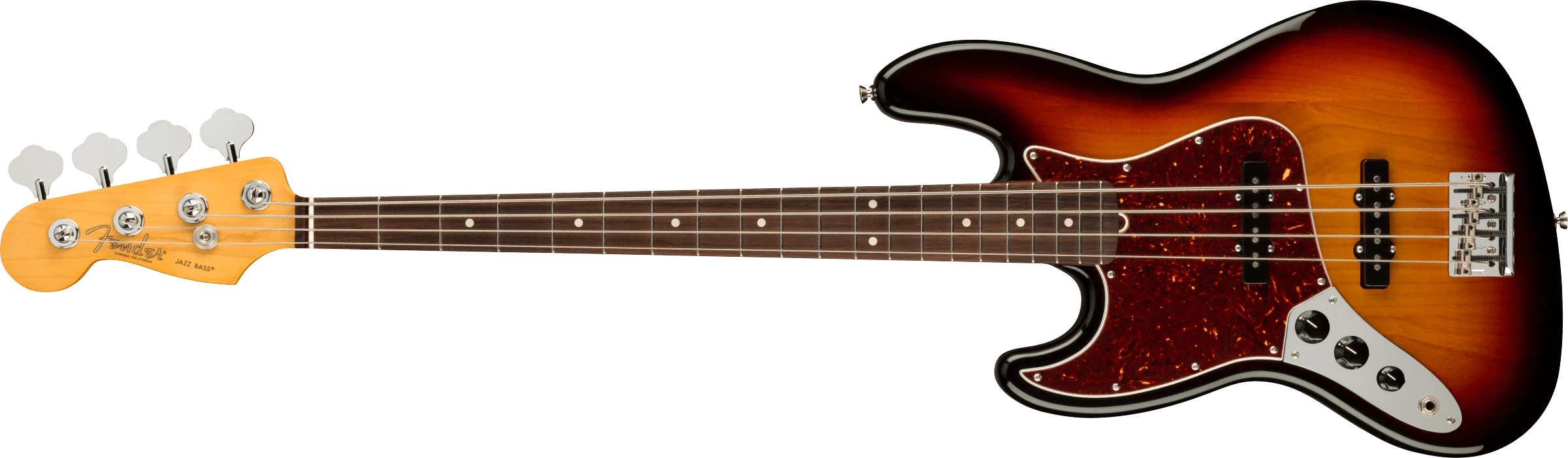 Fender® American Professional II Jazz Bass® Left-Hand, Rosewood Fingerboard, 3-Color Sunburst