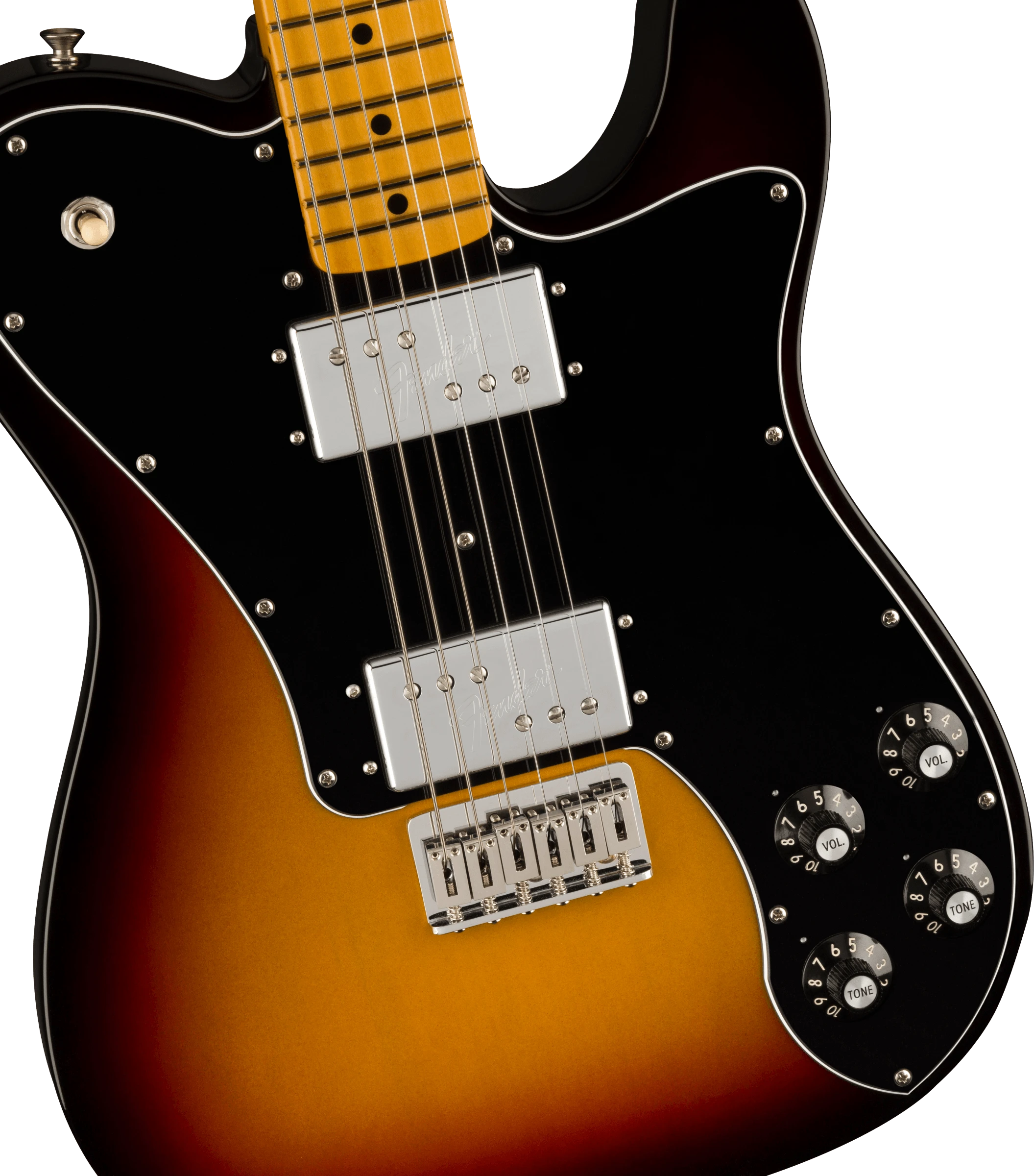Fender® American Vintage II 1975 Telecaster® Deluxe, Maple Fingerboard, 3-Color Sunburst