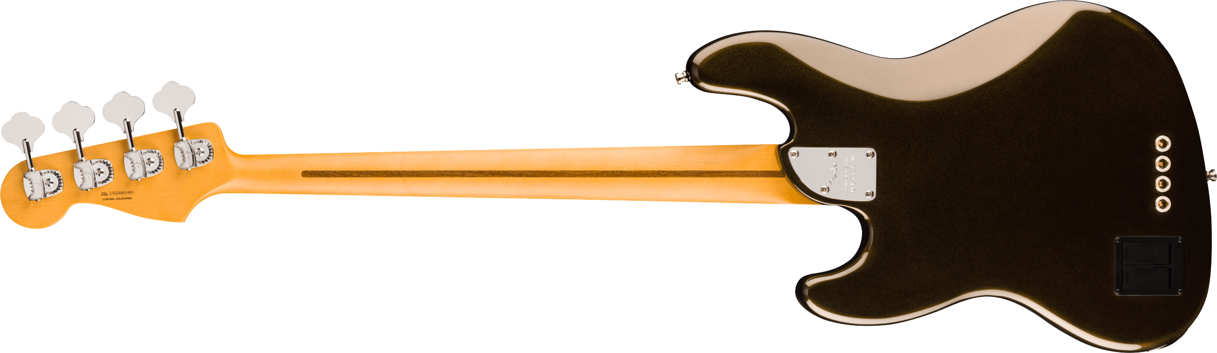 Fender® American Ultra II Jazz Bass®, Ebony Fingerboard, Texas Tea