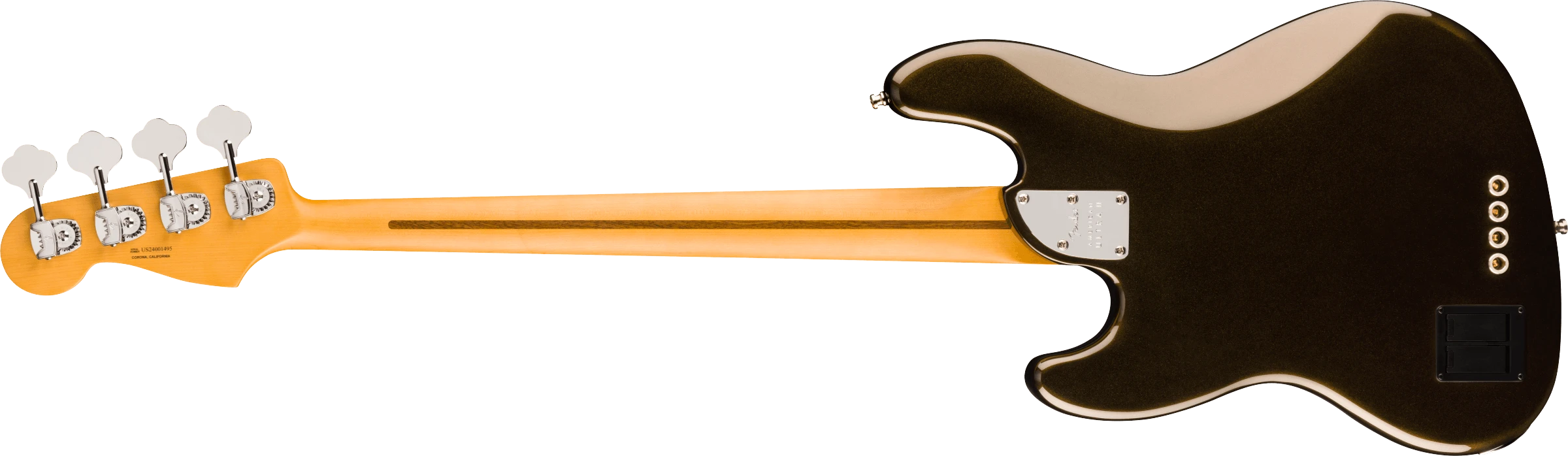 Fender® American Ultra II Jazz Bass®, Ebony Fingerboard, Texas Tea