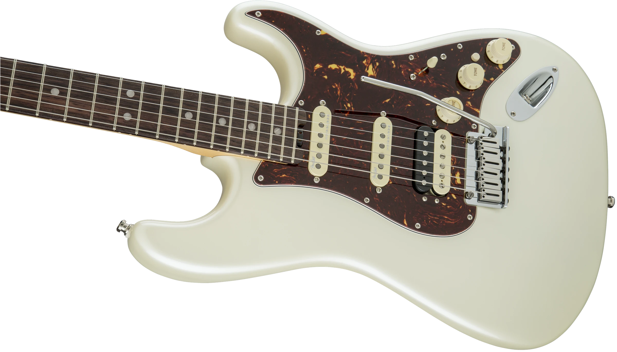 Fender® American Elite Stratocaster® HSS ShawBucker™, Rosewood Fingerboard, Olympic Pearl