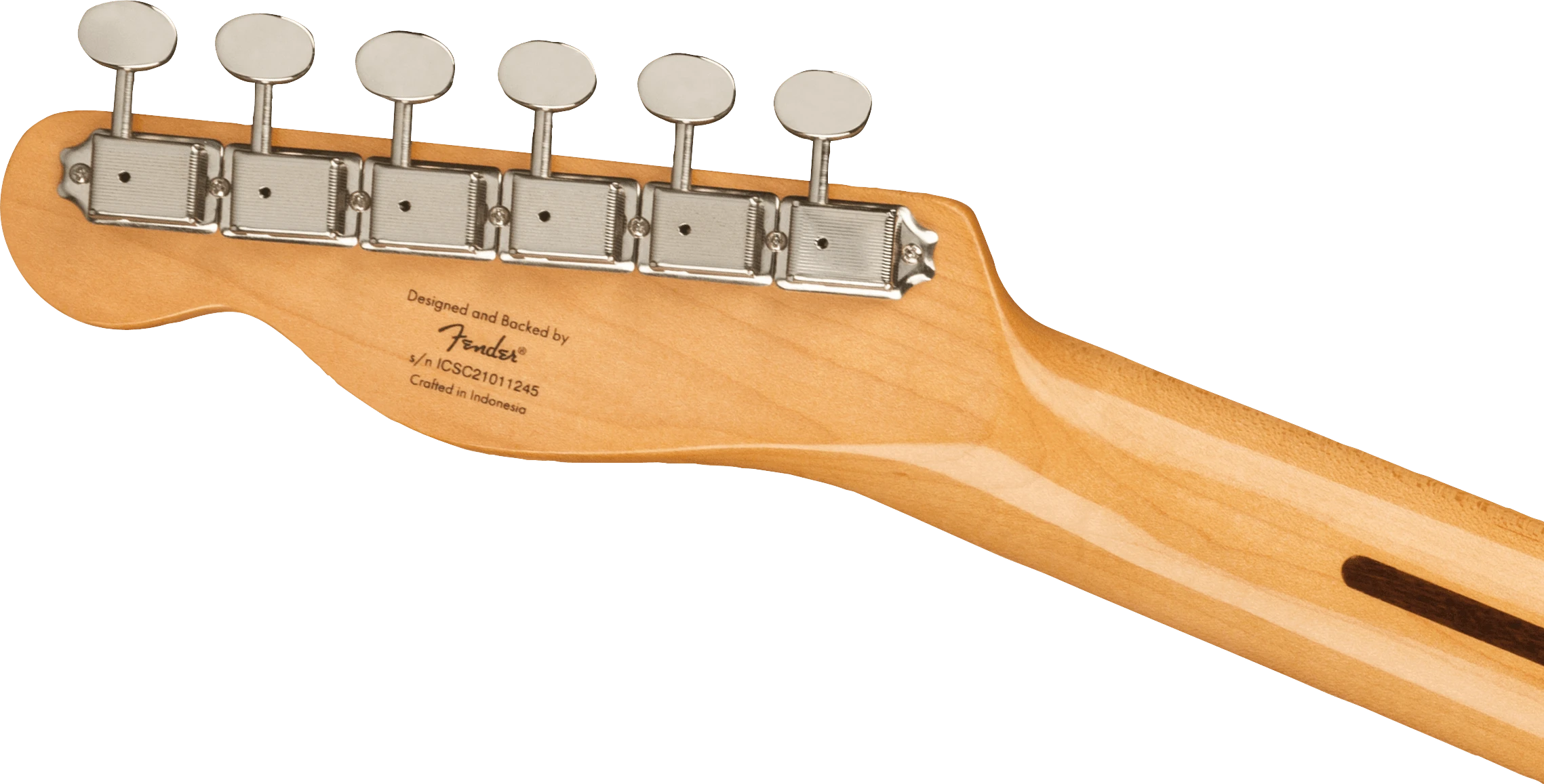 Squier® FSR Classic Vibe '70s Telecaster® Thinline, Maple Fingerboard with Blocks and Binding, Black Pickguard, Olympic White