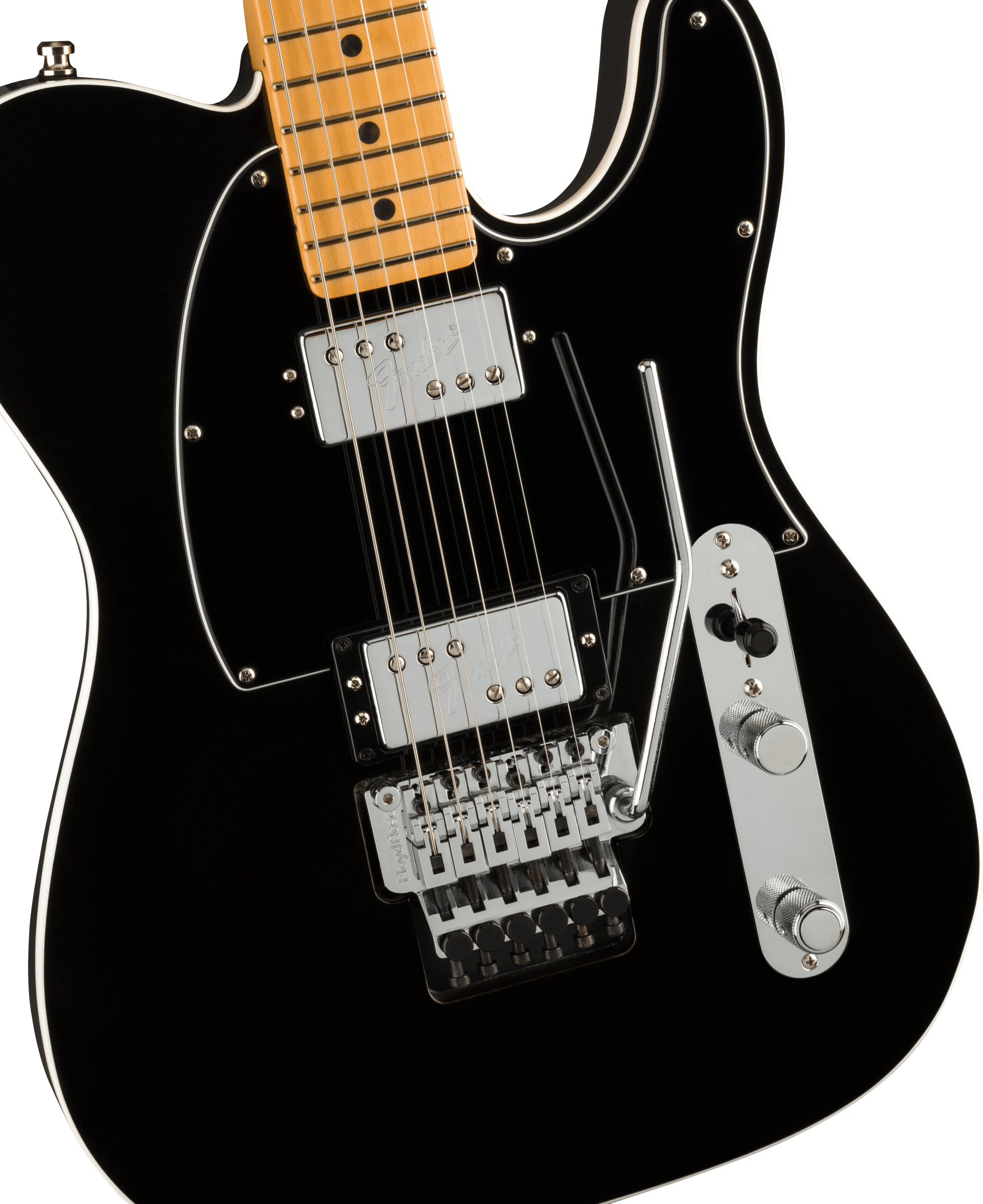 Fender® American Ultra Luxe Telecaster® Floyd Rose® HH, Maple Fingerboard, Mystic Black