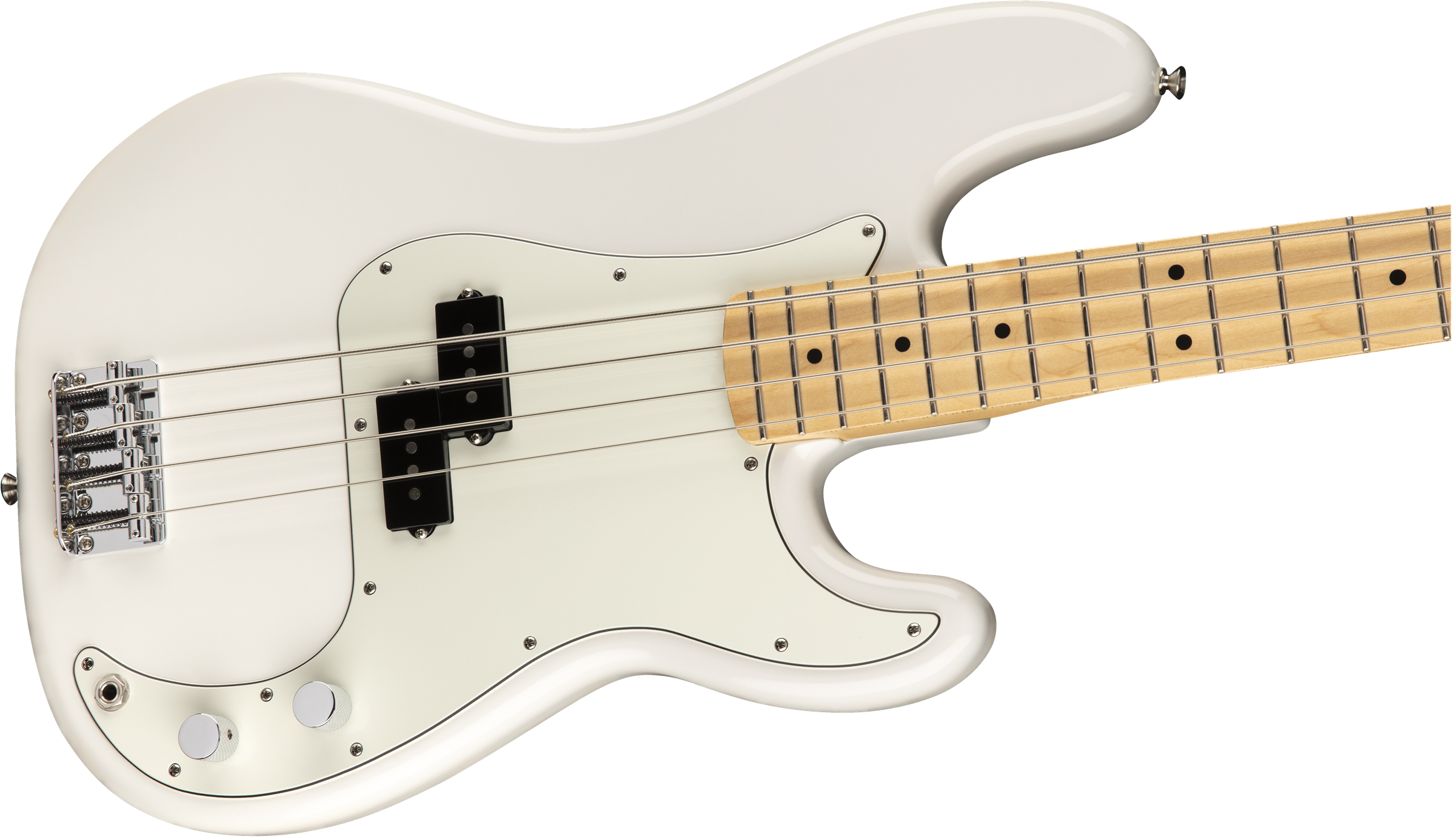Fender® Player Precision Bass®, Maple Fingerboard, Polar White