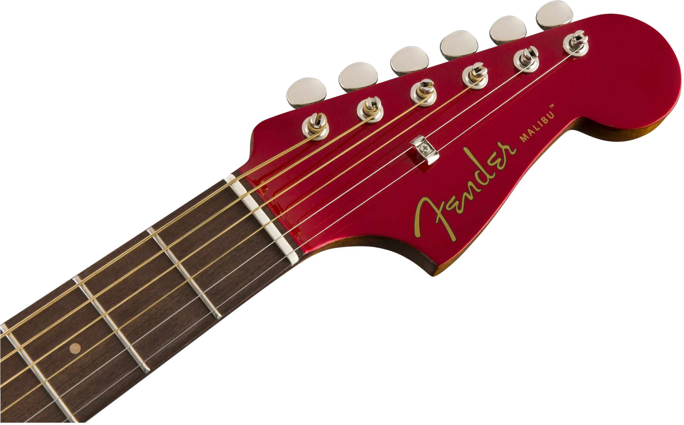 Fender® Malibu Classic, Pau Ferro Fingerboard, Hot Rod Red Metallic w/bag