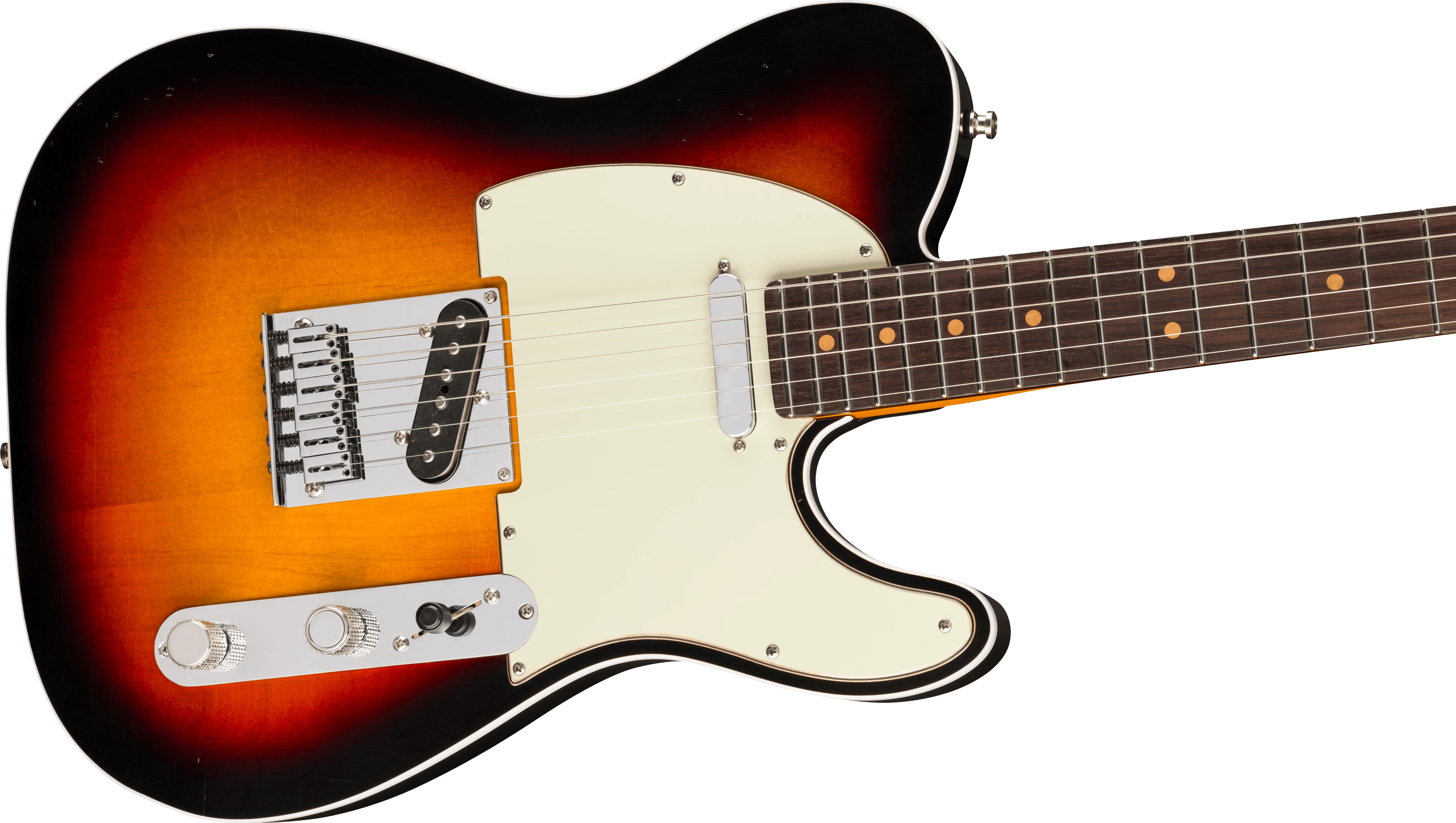 Fender® American Ultra Luxe Vintage '60s Custom Telecaster®, Rosewood Fingerboard, 3-Color Sunburst