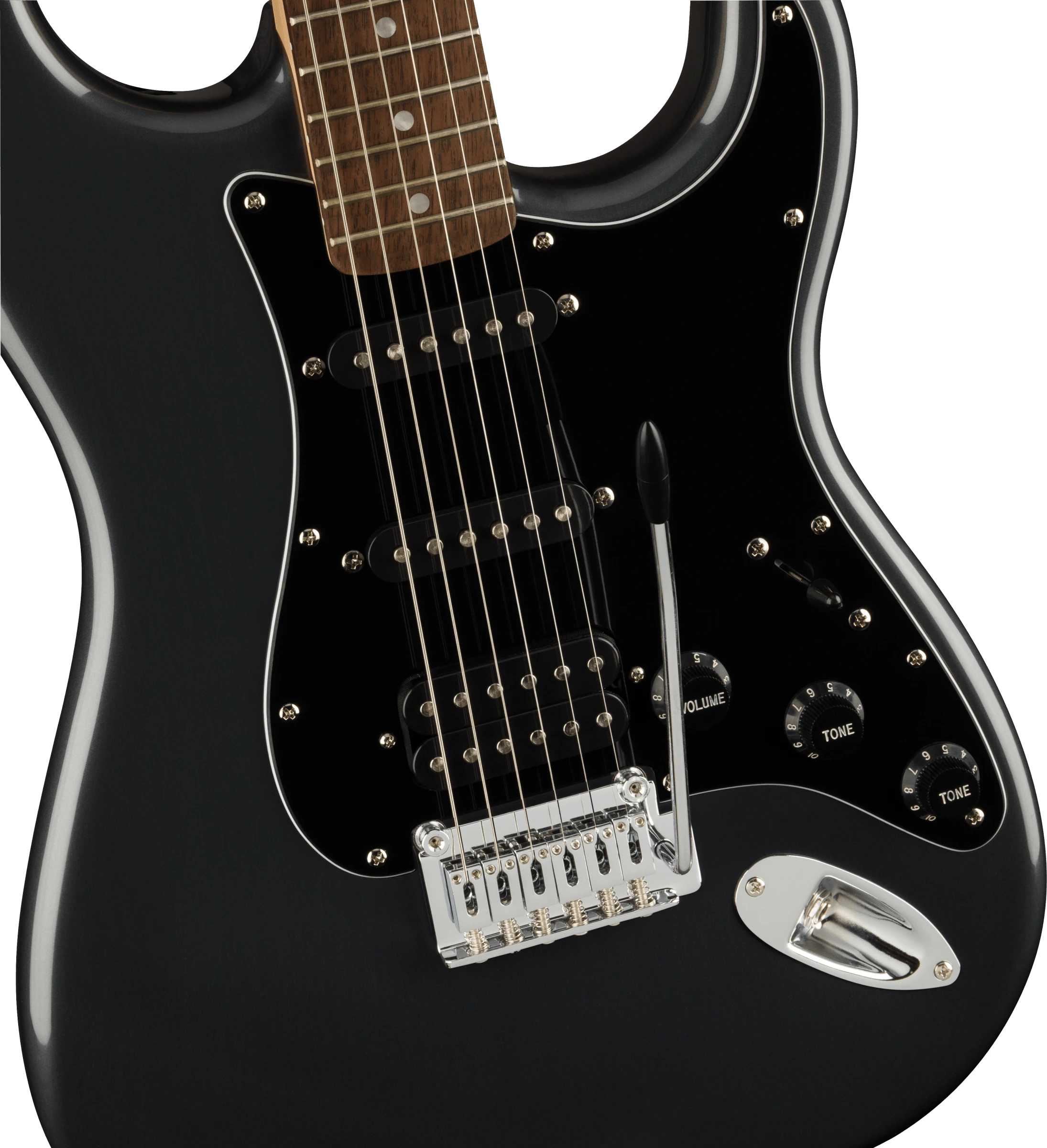 Squier® Affinity Series™ Stratocaster® HSS, Laurel Fingerboard, Charcoal Frost Metallic