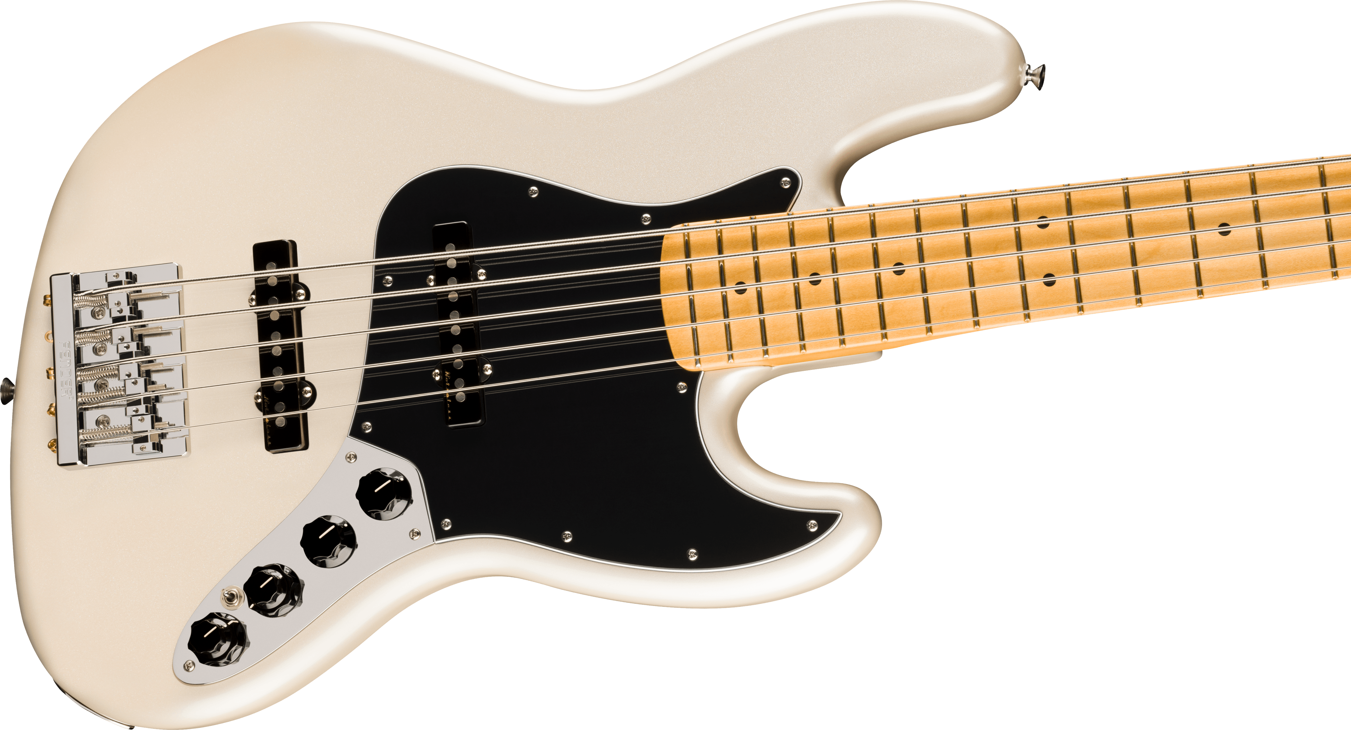 Fender® Player II Modified Active Jazz Bass® V, Maple Fingerboard, Olympic Pearl