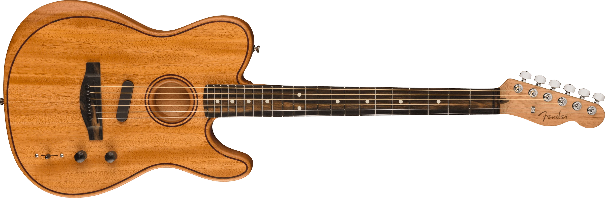 Fender® American Acoustasonic® Telecaster® All-Mahogany, Ebony Fingerboard, Natural