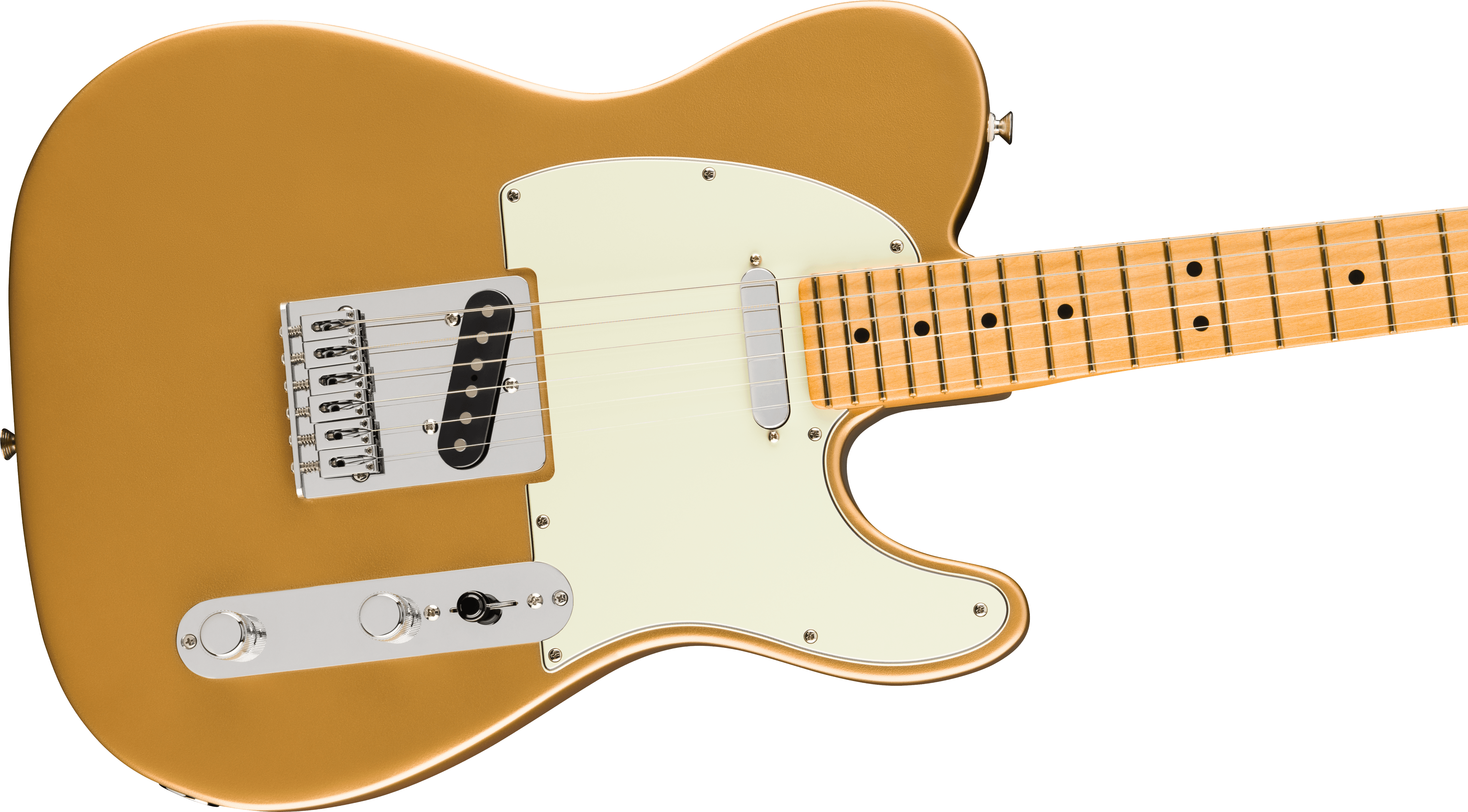 Fender® 75th Anniversary Player II Telecaster®, Maple Fingerboard, Aztec Gold