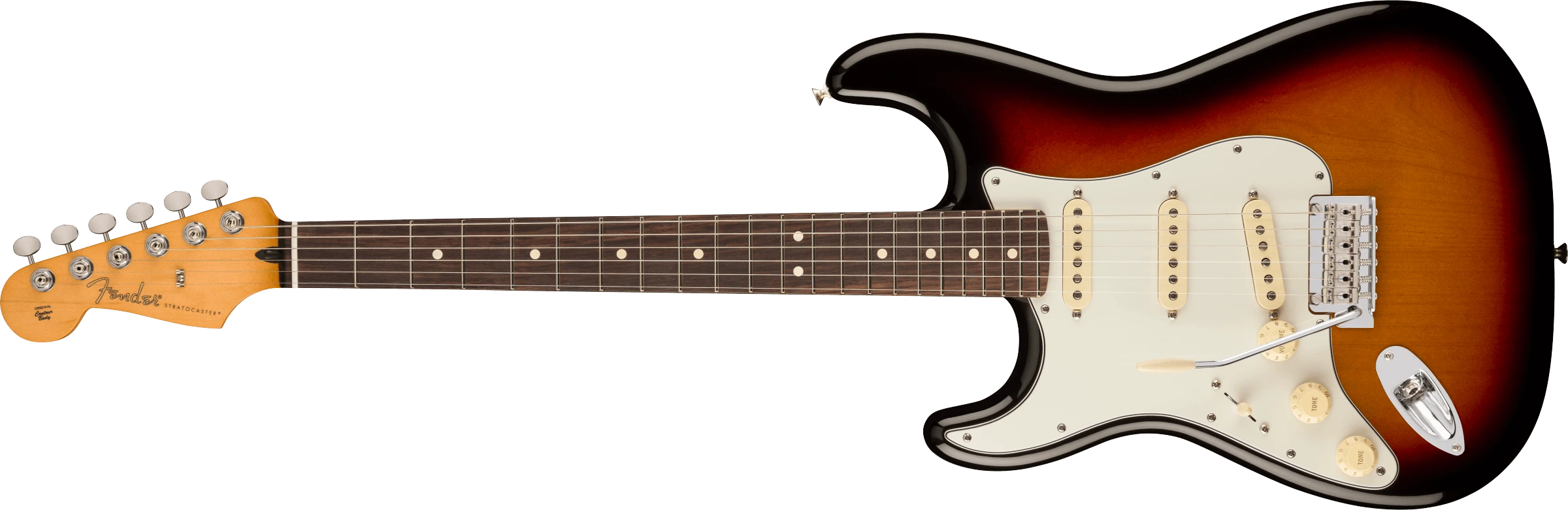 Fender® Player II Stratocaster® Left-Hand, Rosewood Fingerboard, 3-Color Sunburst