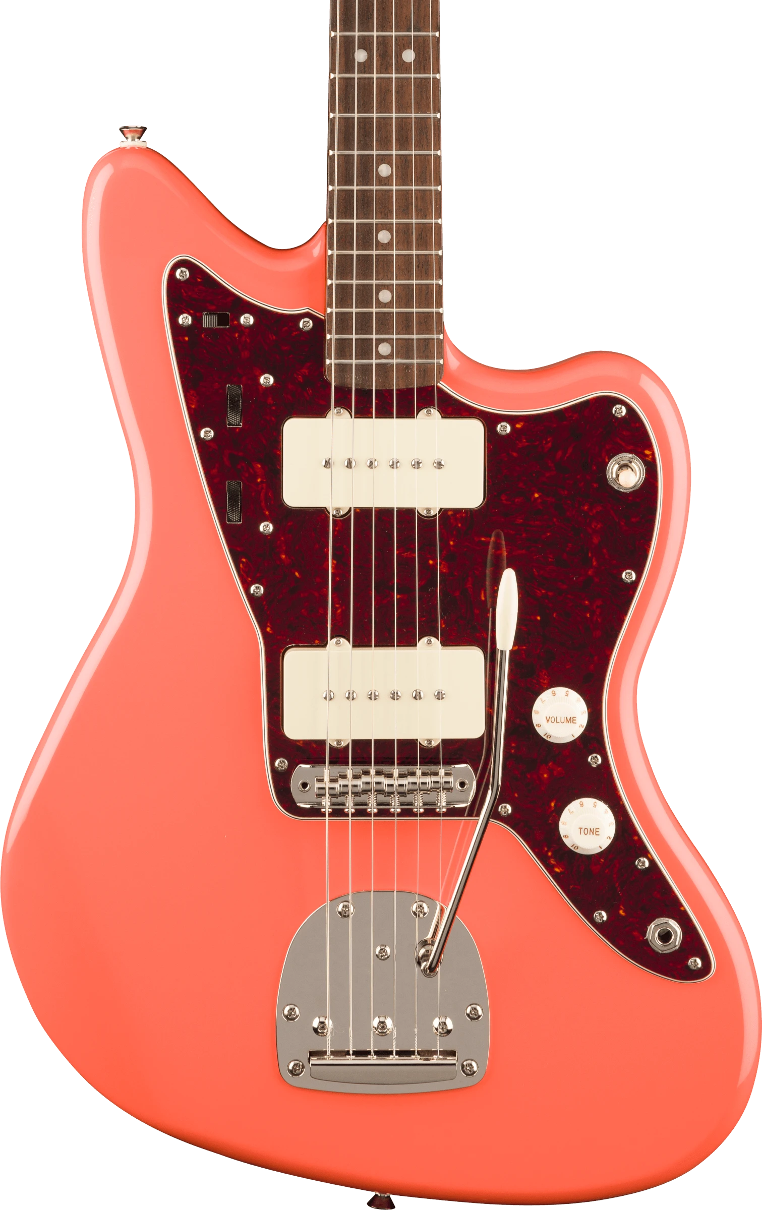 Squier® Classic Vibe™ '60s Jazzmaster®, Laurel Fingerboard, Tortoishell Pickguard, Tahitian Coral