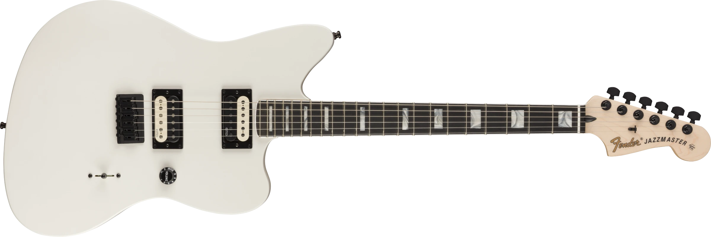 Fender® Jim Root Jazzmaster® V4, Ebony Fingerboard, Flat White