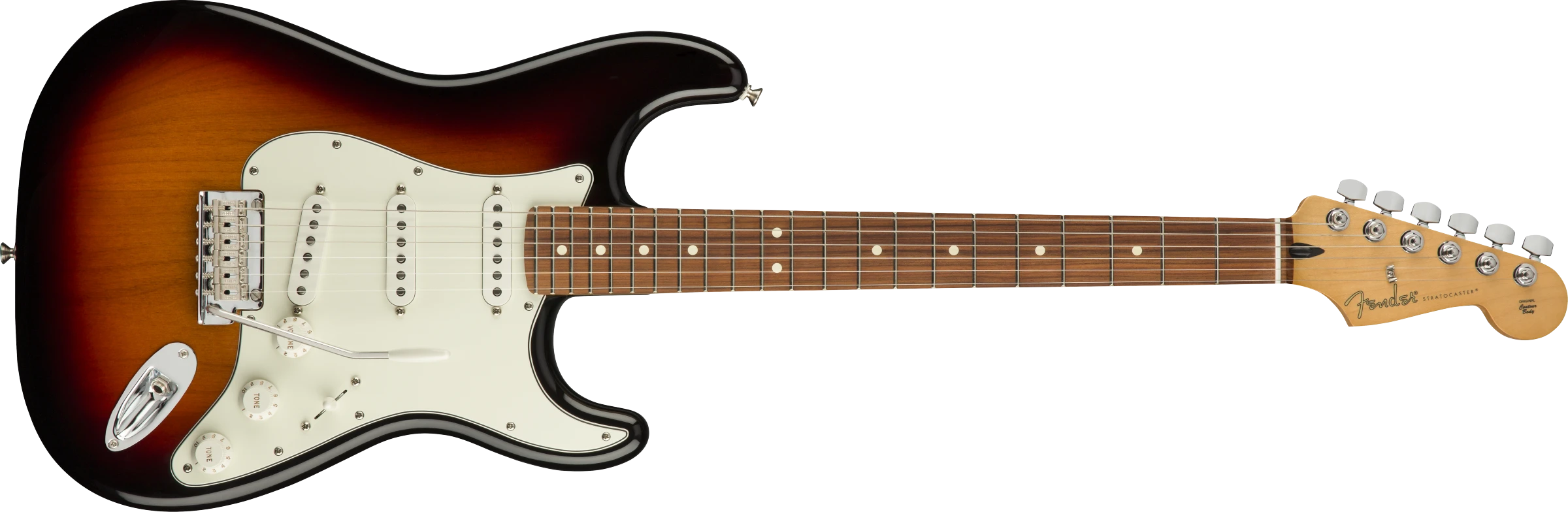 Fender® Player Stratocaster®, Pau Ferro Fingerboard, 3-Color Sunburst