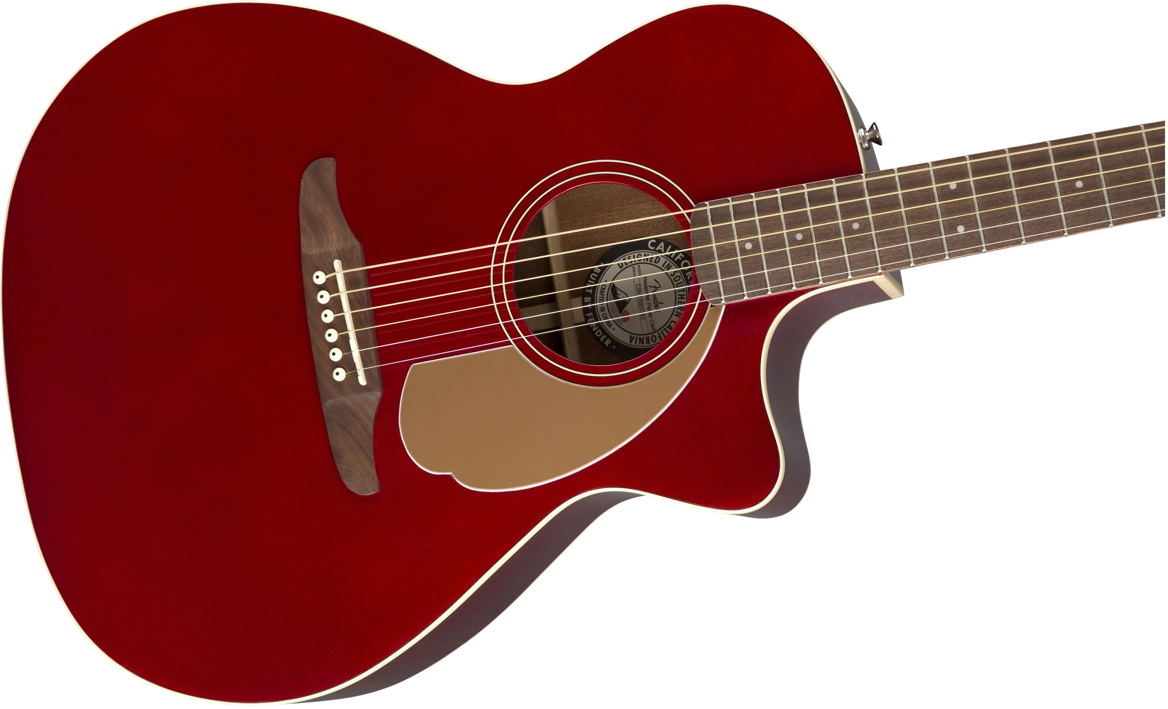Fender® Newporter Player, Walnut Fingerboard, Candy Apple Red