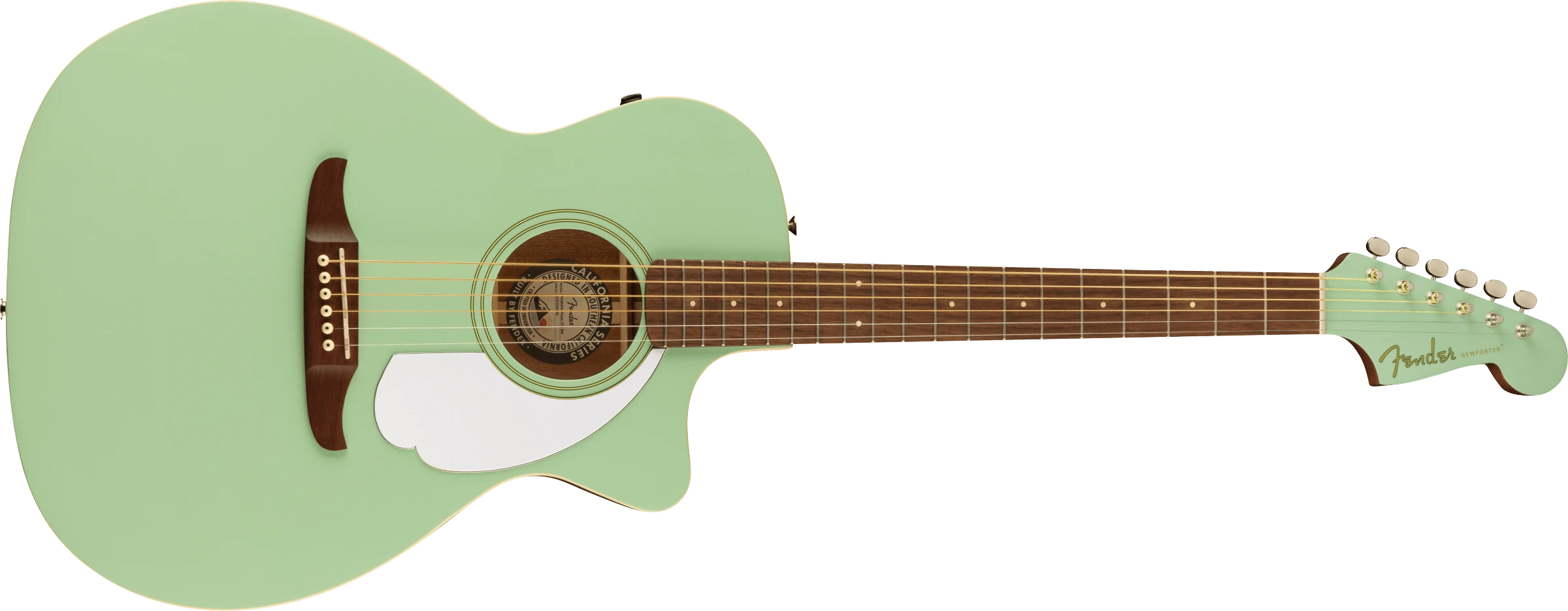 Fender® Newporter Player, Walnut Fingerboard, White Pickguard, Surf Green