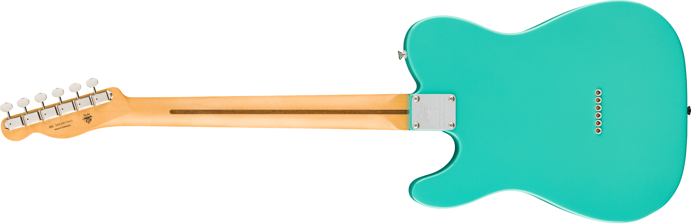 Fender® 75th Anniversary Player II Telecaster®, Rosewood Fingerboard, Seafoam Green