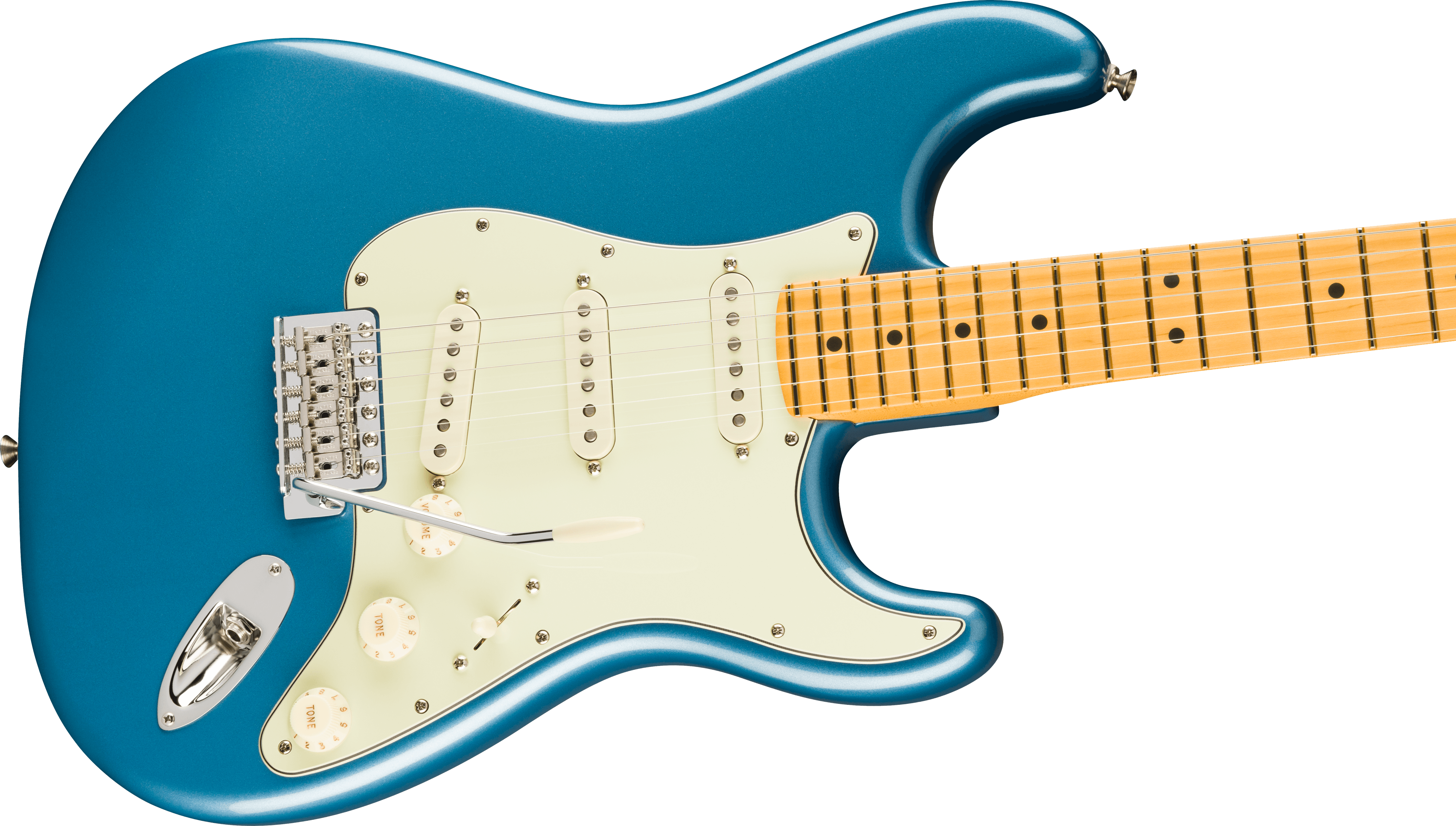 Fender® American Professional Classic Stratocaster®, Maple Fingerboard, Faded Lake Placid Blue