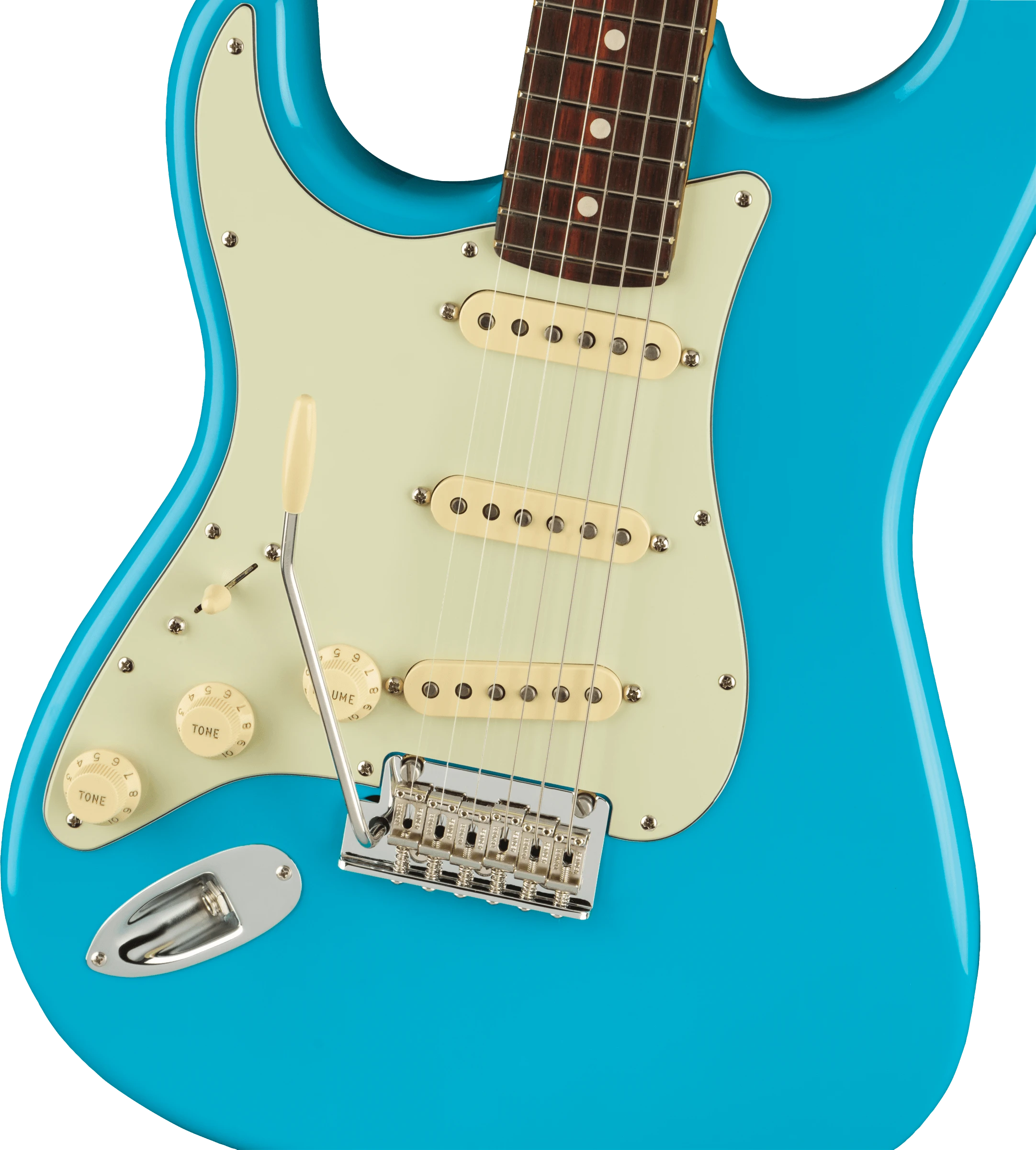 Fender® American Professional II Stratocaster® Left-Hand, Rosewood Fingerboard, Miami Blue