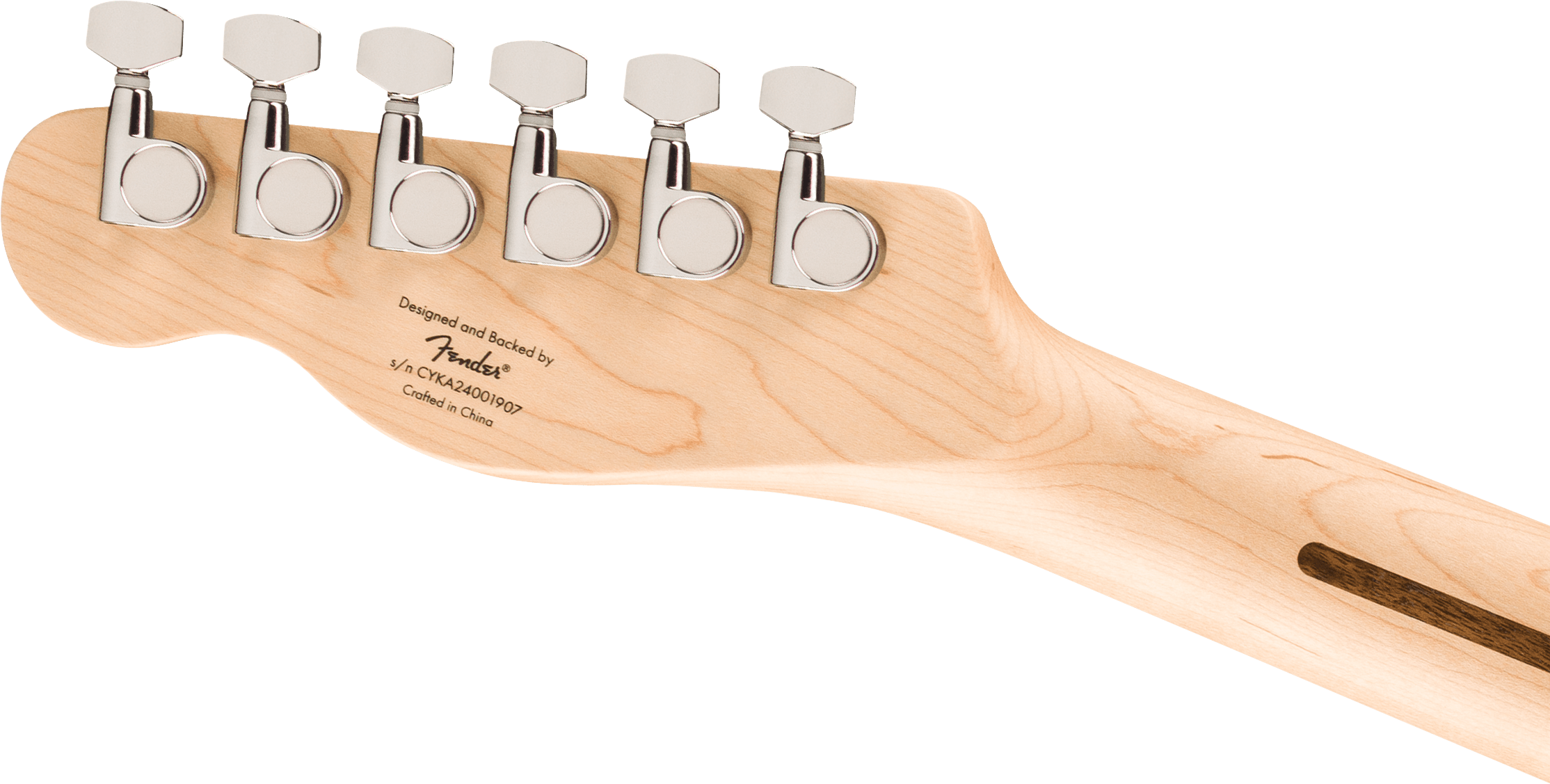 Squier® Affinity Series™ Telecaster® Thinline, Maple Fingerboard, White Pickguard, 3-Color Sunburst