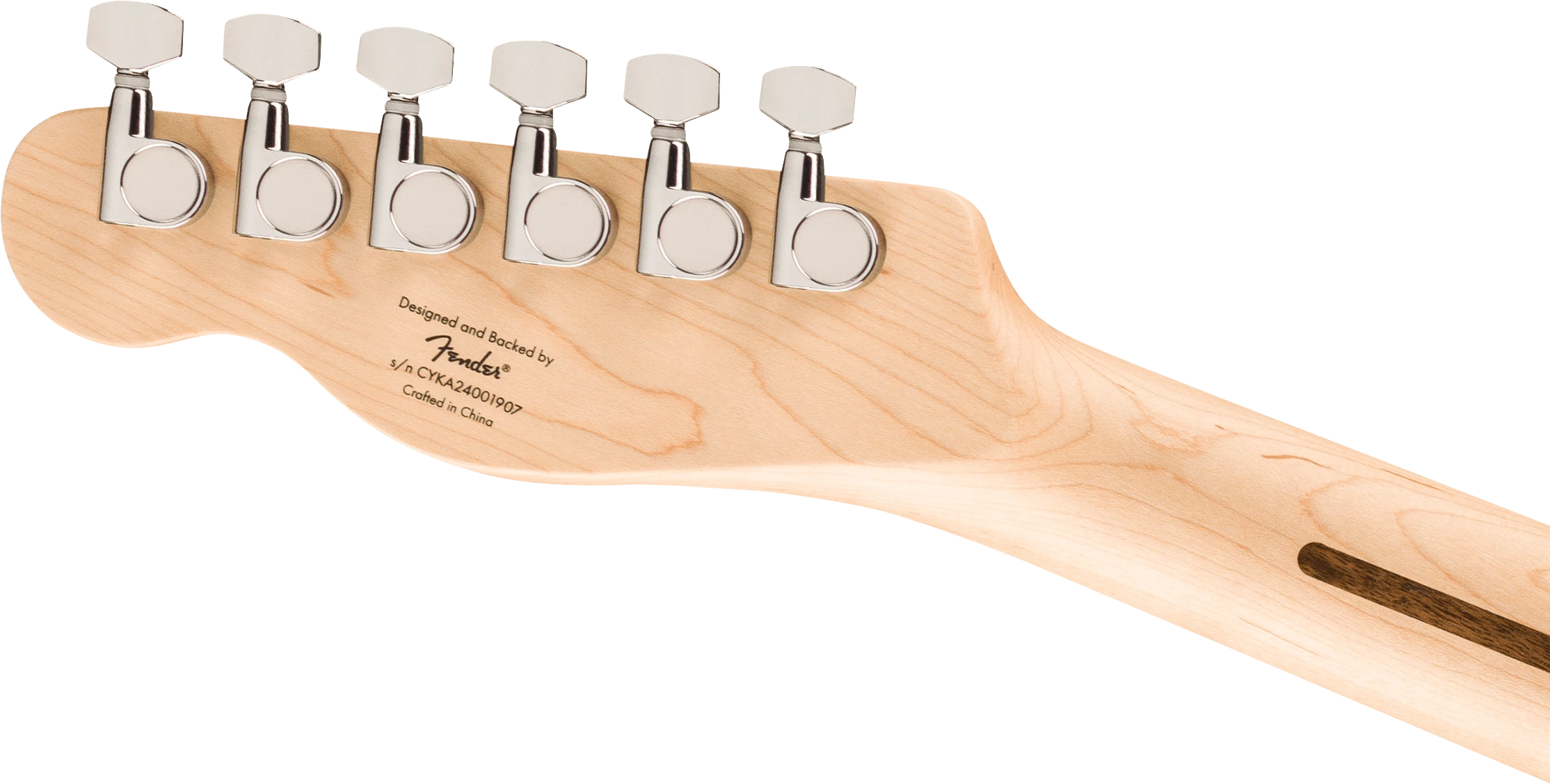 Squier® Affinity Series™ Telecaster® Thinline, Maple Fingerboard, White Pickguard, 3-Color Sunburst