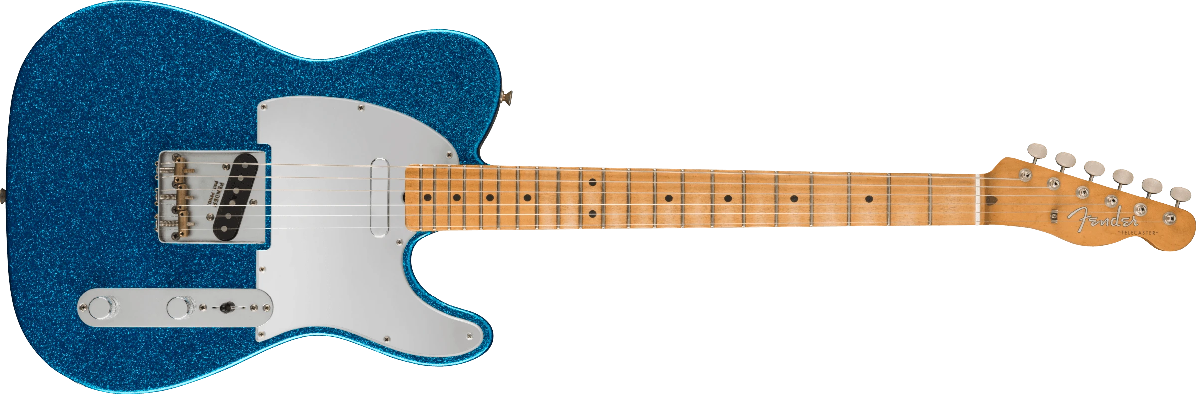 Fender® J Mascis Telecaster®, Maple Fingerboard, Bottle Rocket Blue Flake