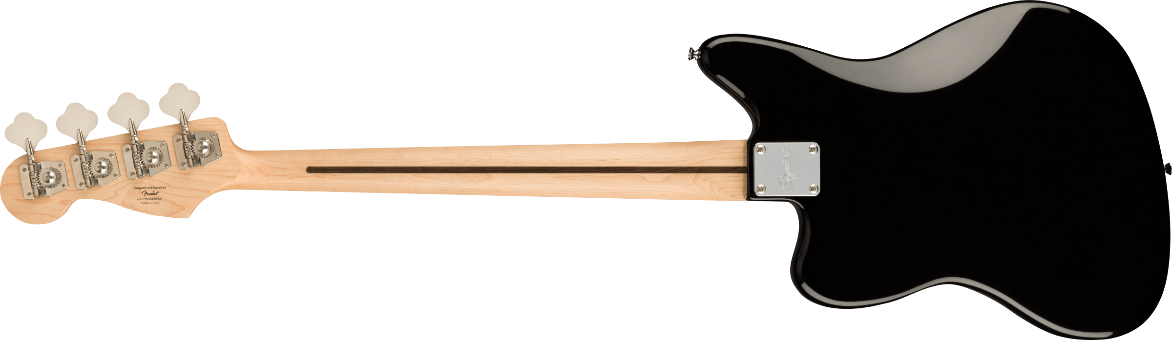 Squier® Affinity Series® Jaguar® Bass H, Maple Fingerboard, Black Pickguard, Black