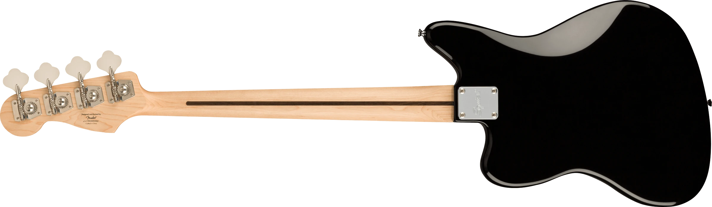 Squier® Affinity Series® Jaguar® Bass H, Maple Fingerboard, Black Pickguard, Black