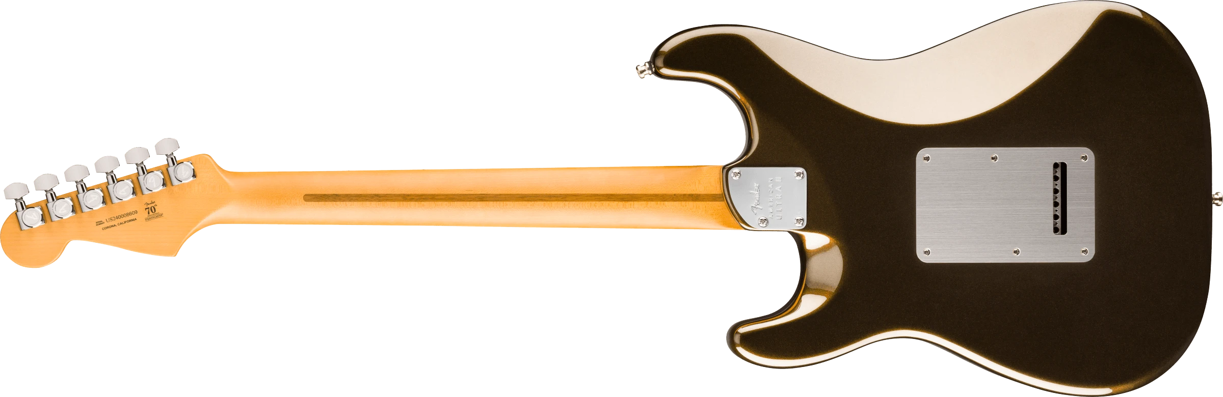 Fender® American Ultra II Stratocaster® HSS, Ebony Fingerboard, Texas Tea