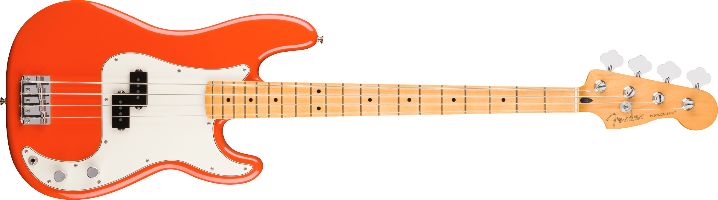 Fender® Player II Precision Bass®, Maple Fingerboard, Rallye Orange