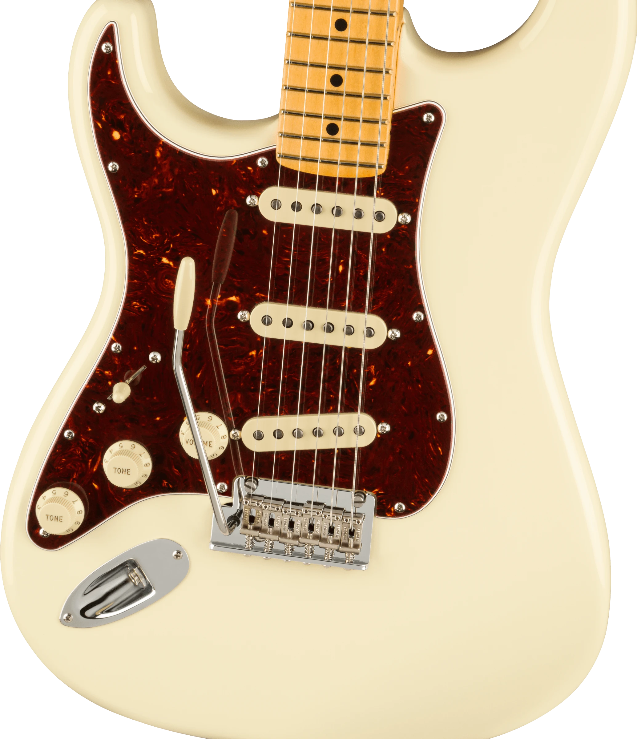 Fender® American Professional II Stratocaster® Left-Hand, Maple Fingerboard, Olympic White