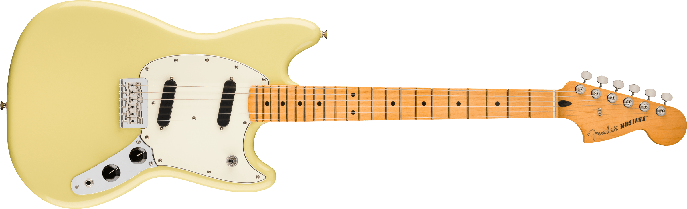 Fender® Player II Mustang®, Maple Fingerboard, Hialeah Yellow