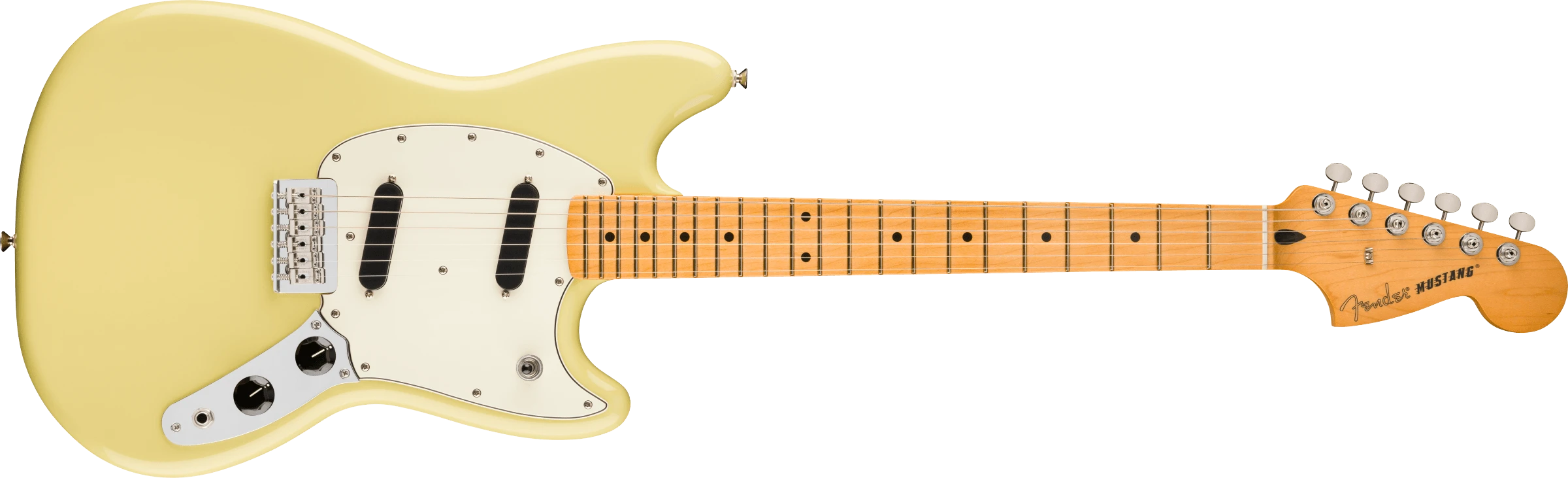 Fender® Player II Mustang®, Maple Fingerboard, Hialeah Yellow