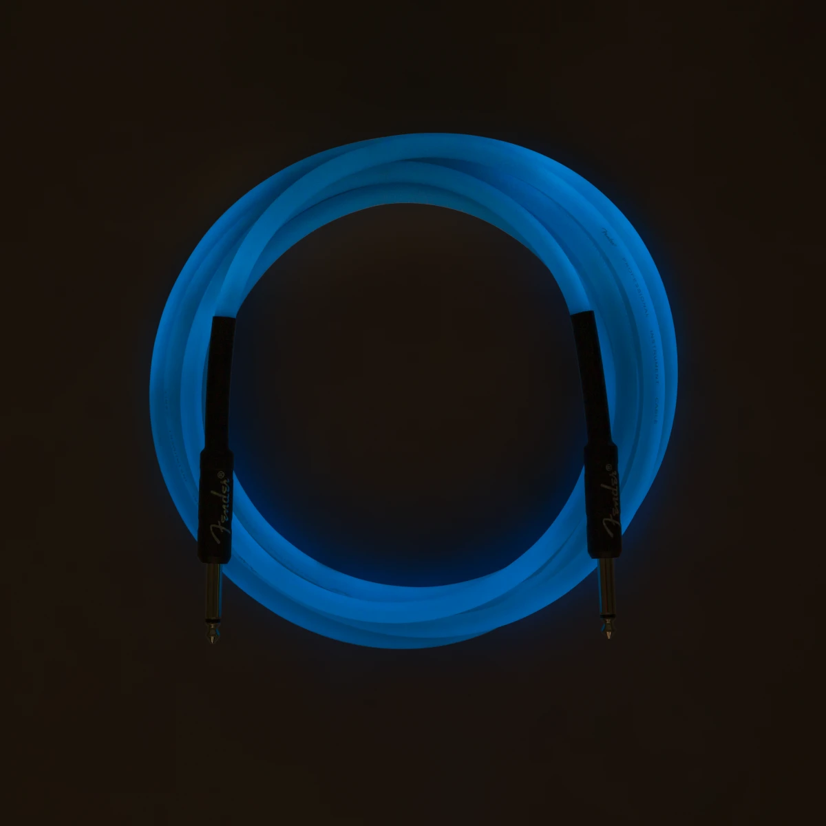 Fender® Professional Glow in the Dark Cable, Blue, 18.6'