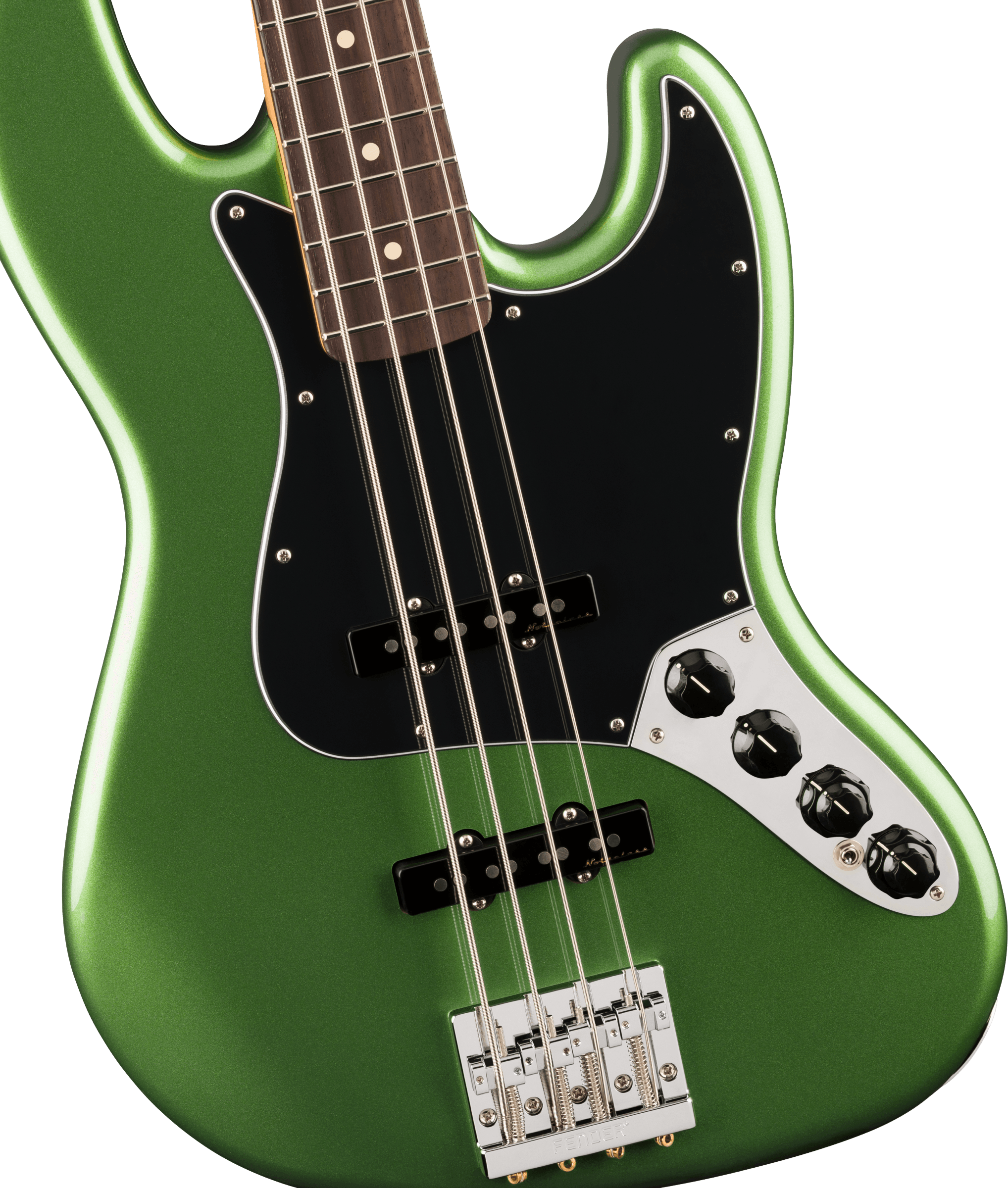 Fender® Player II Modified Active Jazz Bass®, Rosewood Fingerboard, Harvest Green Metallic