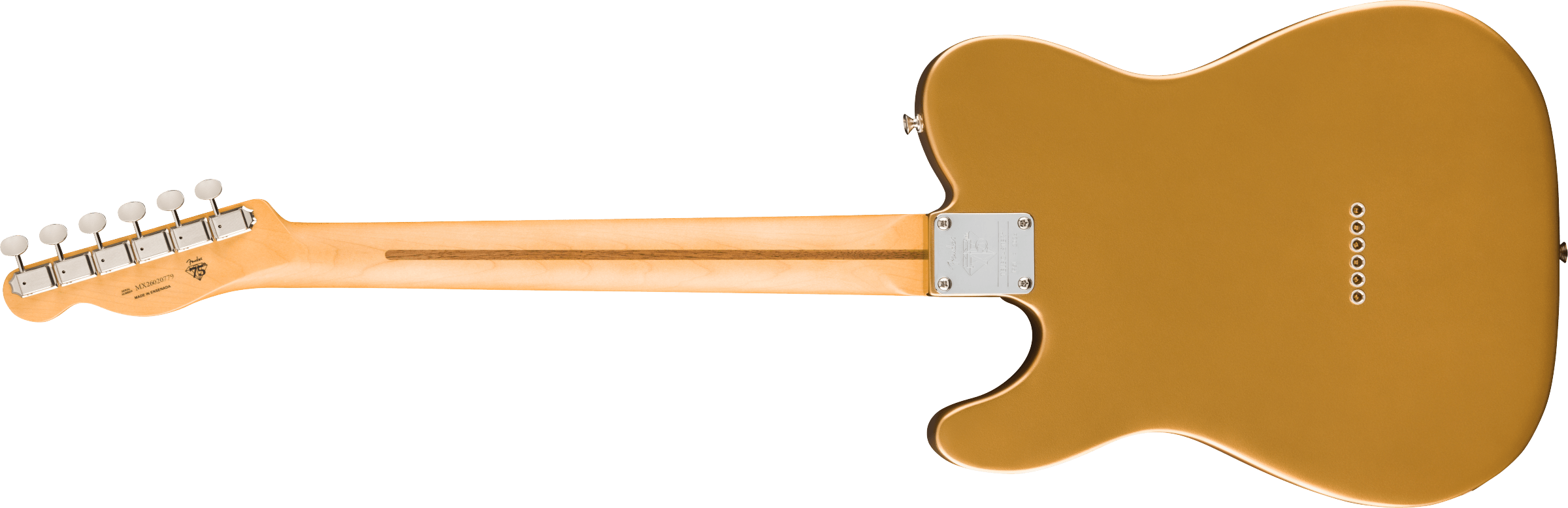 Fender® 75th Anniversary Player II Telecaster®, Maple Fingerboard, Aztec Gold