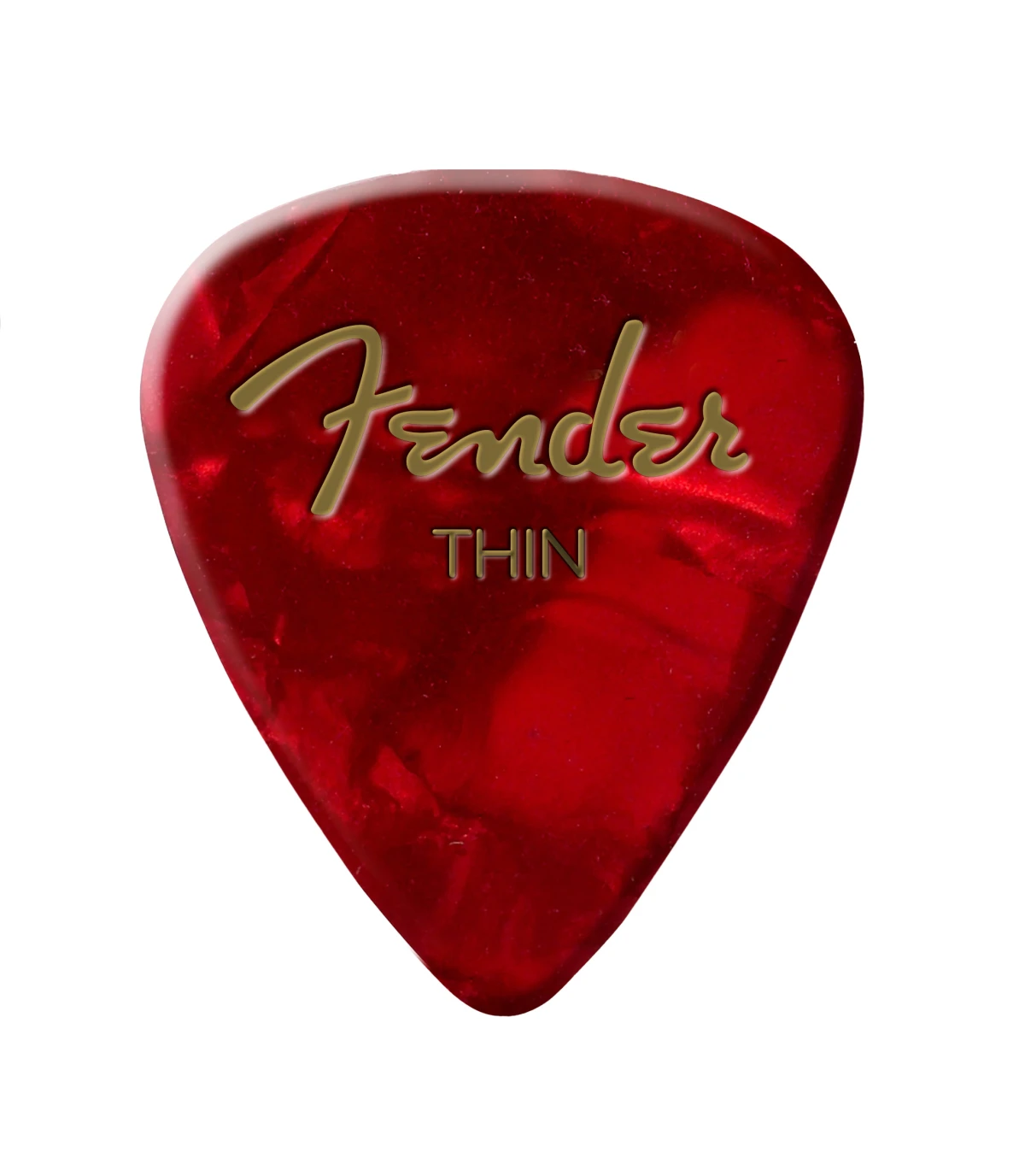 Fender® Premium Celluloid 351 Shape Picks, Thin, Red Moto, 12-Pack