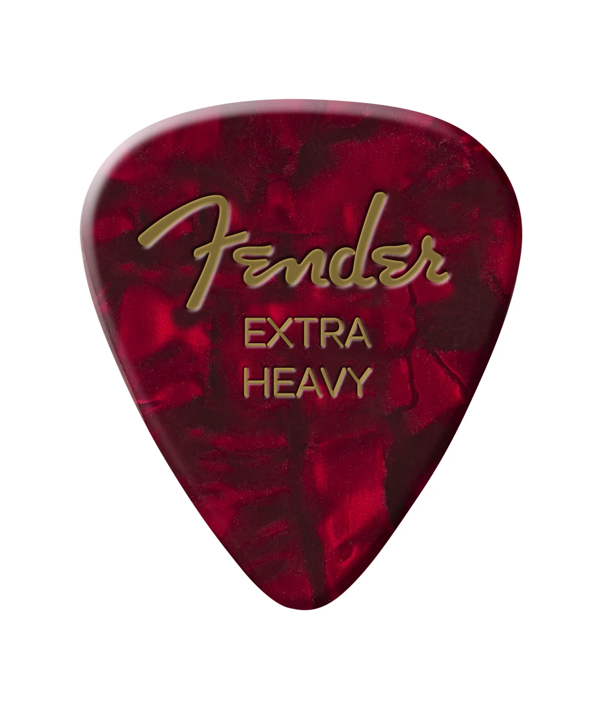 Fender® 351 Shape Premium Picks, Extra Heavy, Red Moto, 12 Count