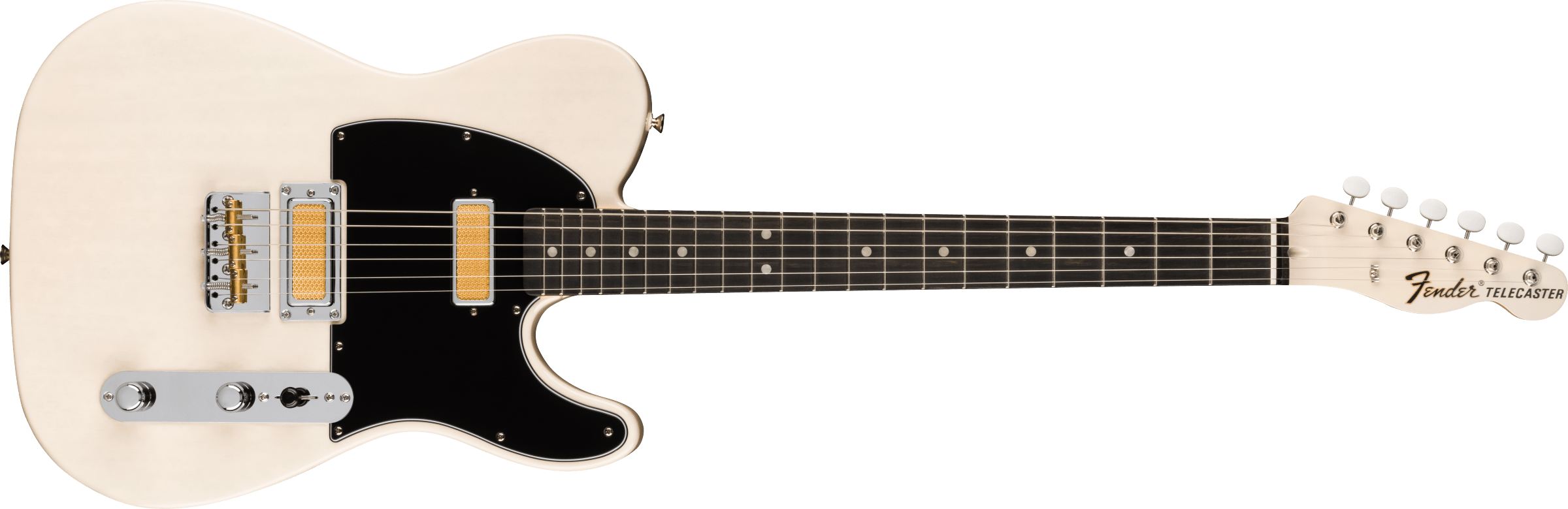 Fender® Gold Foil Telecaster®, Ebony Fingerboard, White Blonde