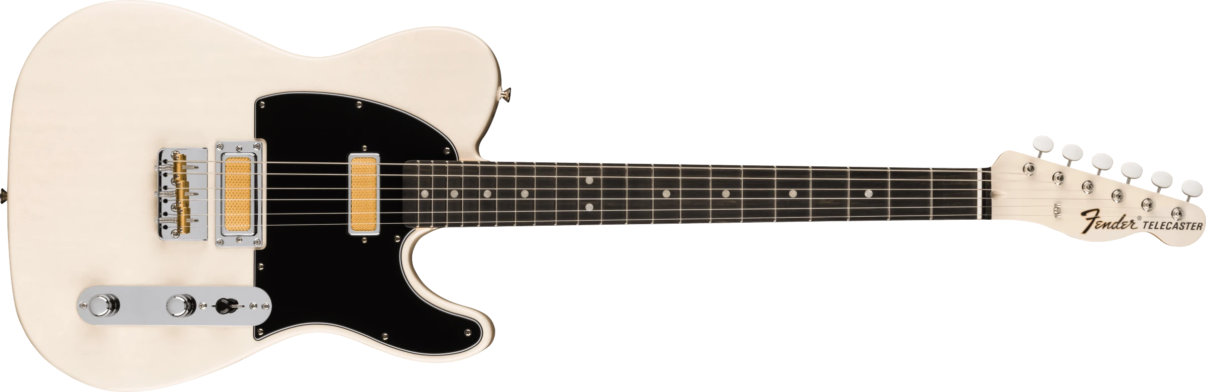 Fender® Gold Foil Telecaster®, Ebony Fingerboard, White Blonde