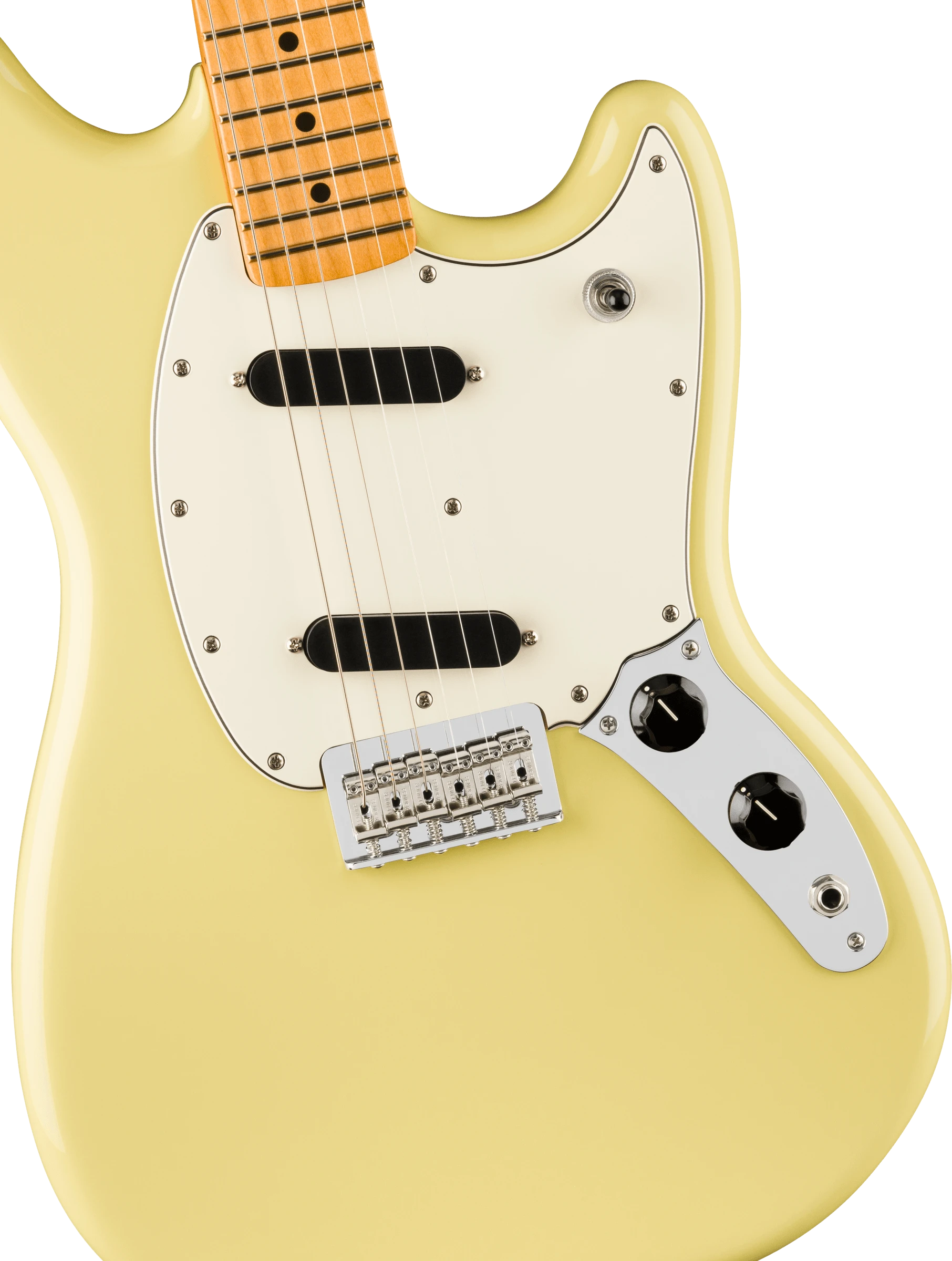 Fender® Player II Mustang®, Maple Fingerboard, Hialeah Yellow